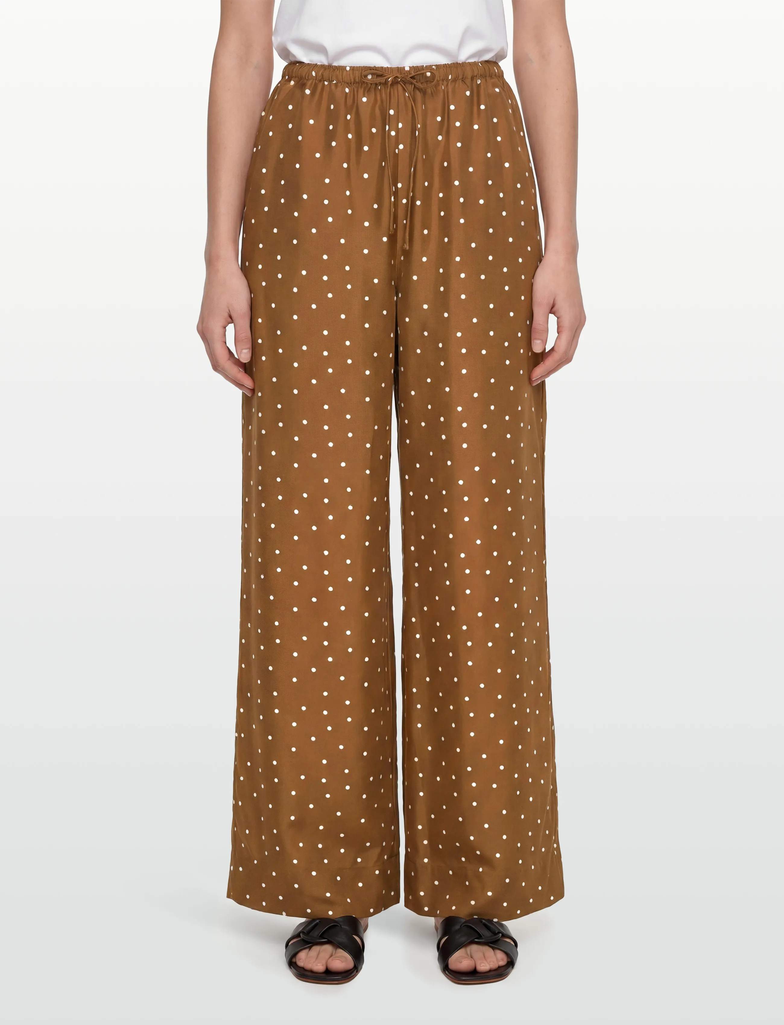Lovechild 1979 - Lana Pants - vida byxor - 793 dot print caramel - 3