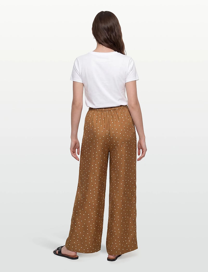 Lovechild 1979 - Lana Pants - bukser med brede ben - 793 dot print caramel - 4