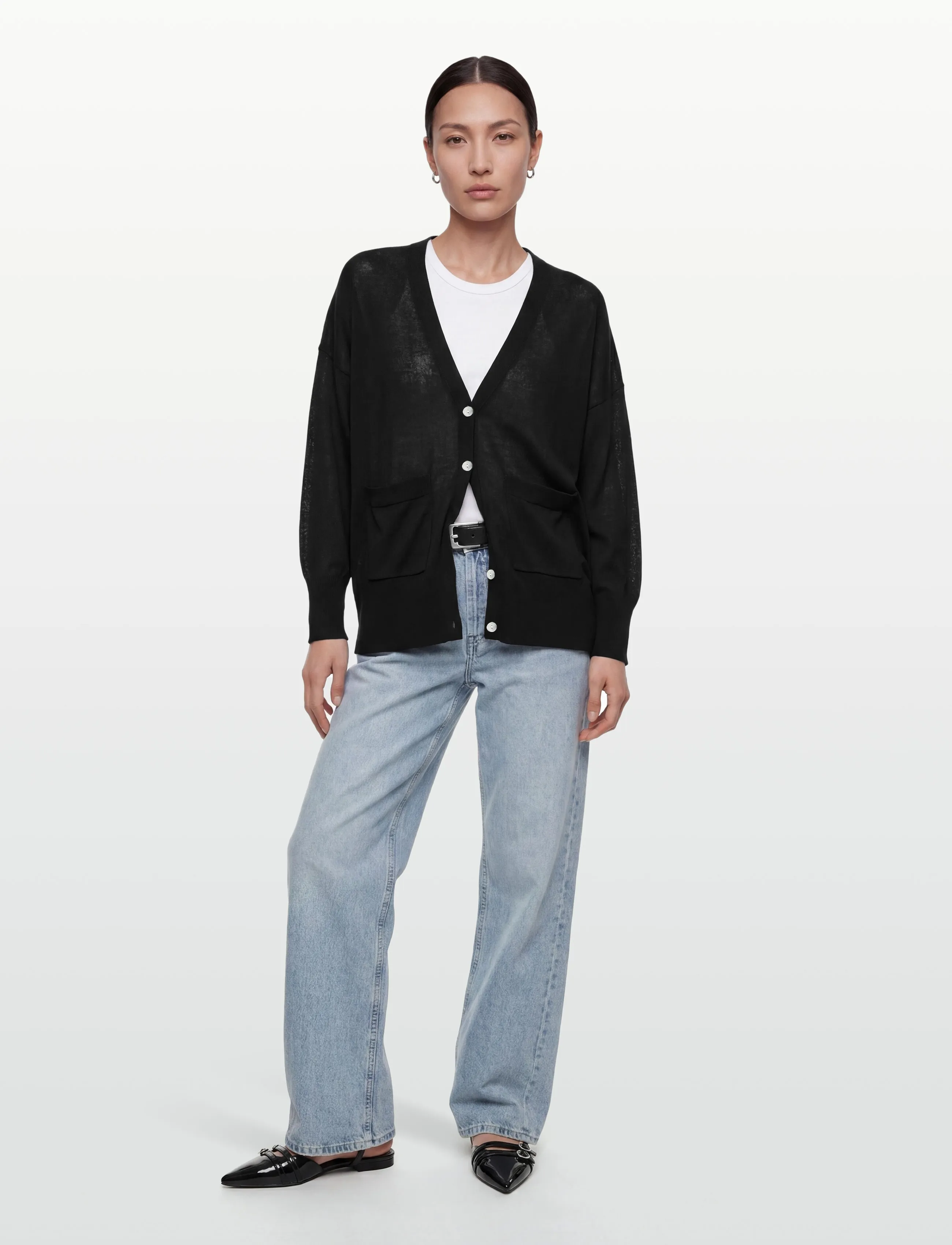 Lovechild 1979 Iris Cardigan, M, Black, Strik > Cardigans, Dame
