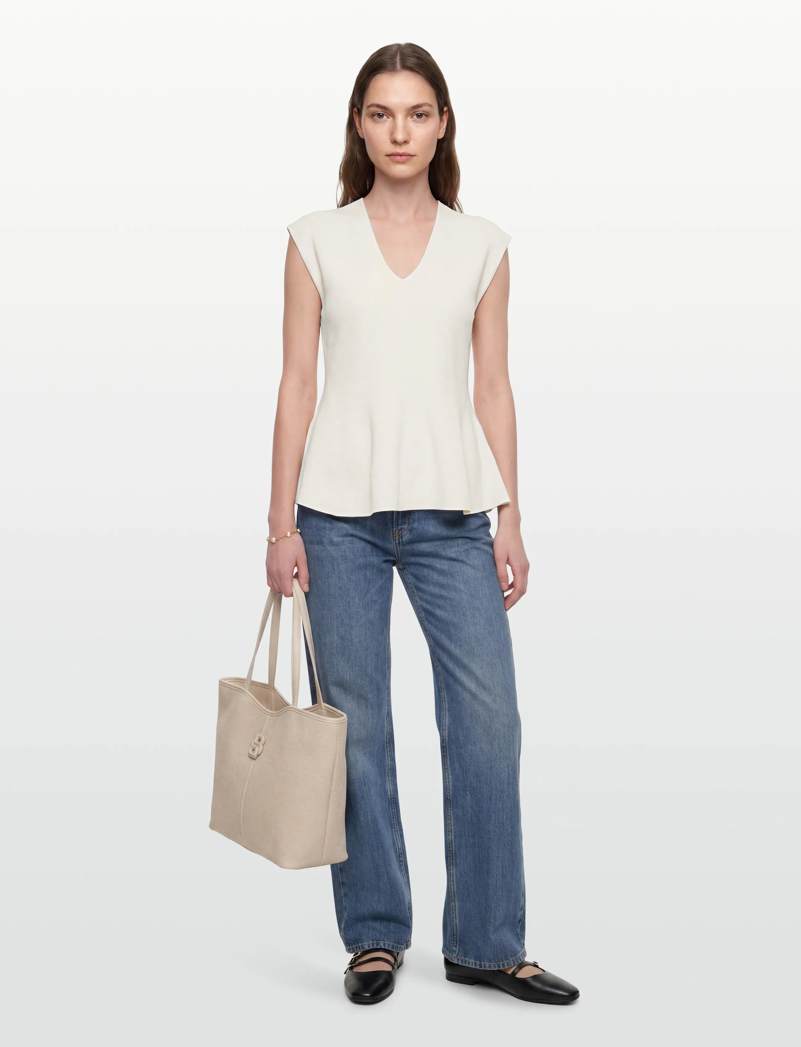 Lovechild 1979 Lavender Blouse, S, Cream, Strik > Trøjer, Dame