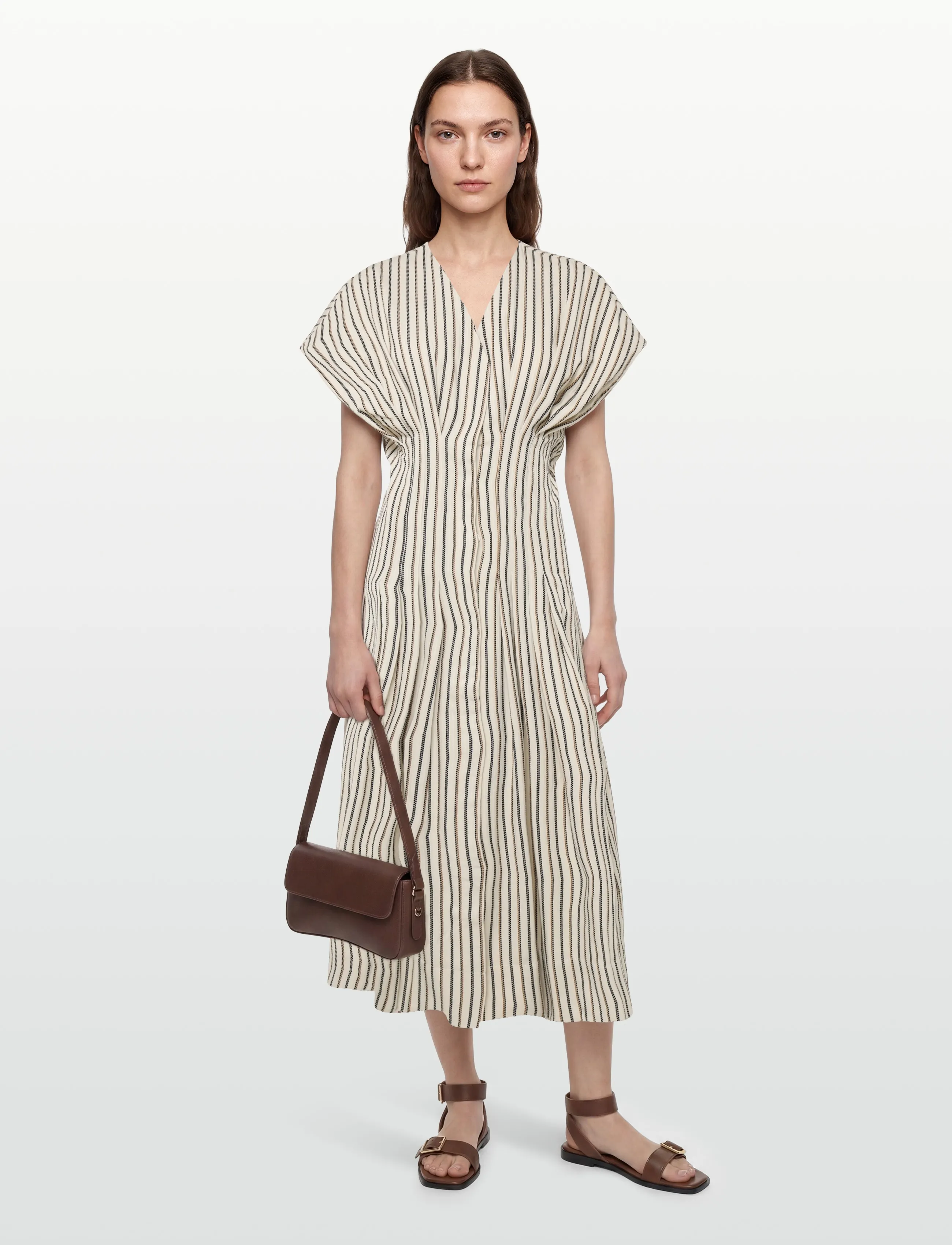 Lovechild 1979 Camia Dress - Kleidid - 184 STRIPED HANDLOOM / cream