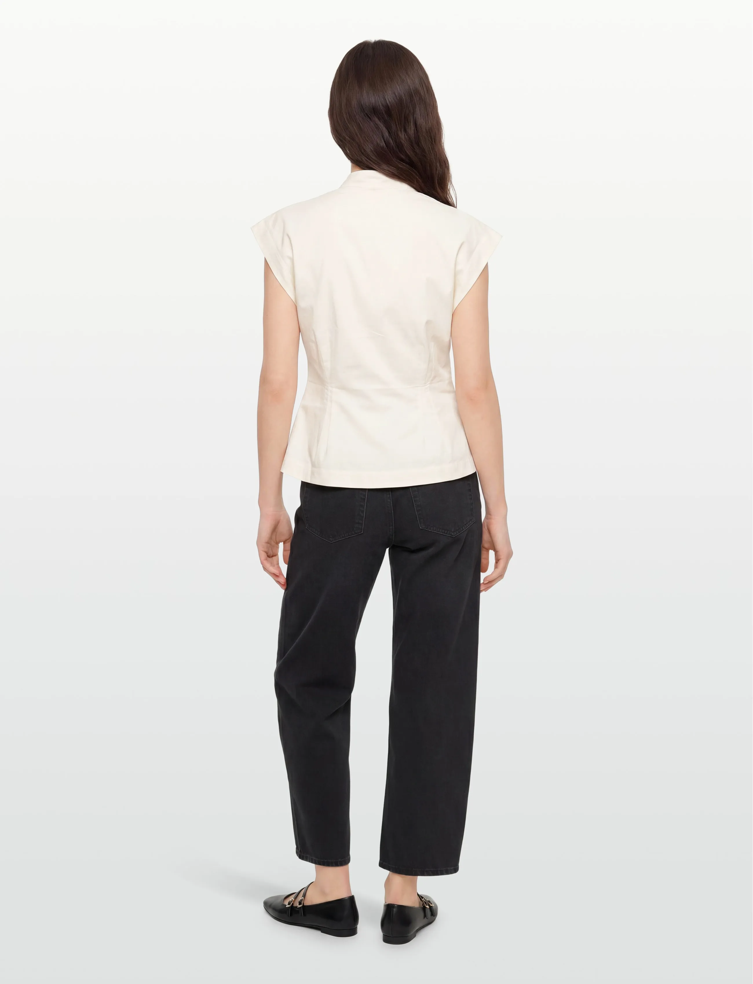 Lovechild 1979 - Vada Blouse - stutterma blússur - 007 egret - 4