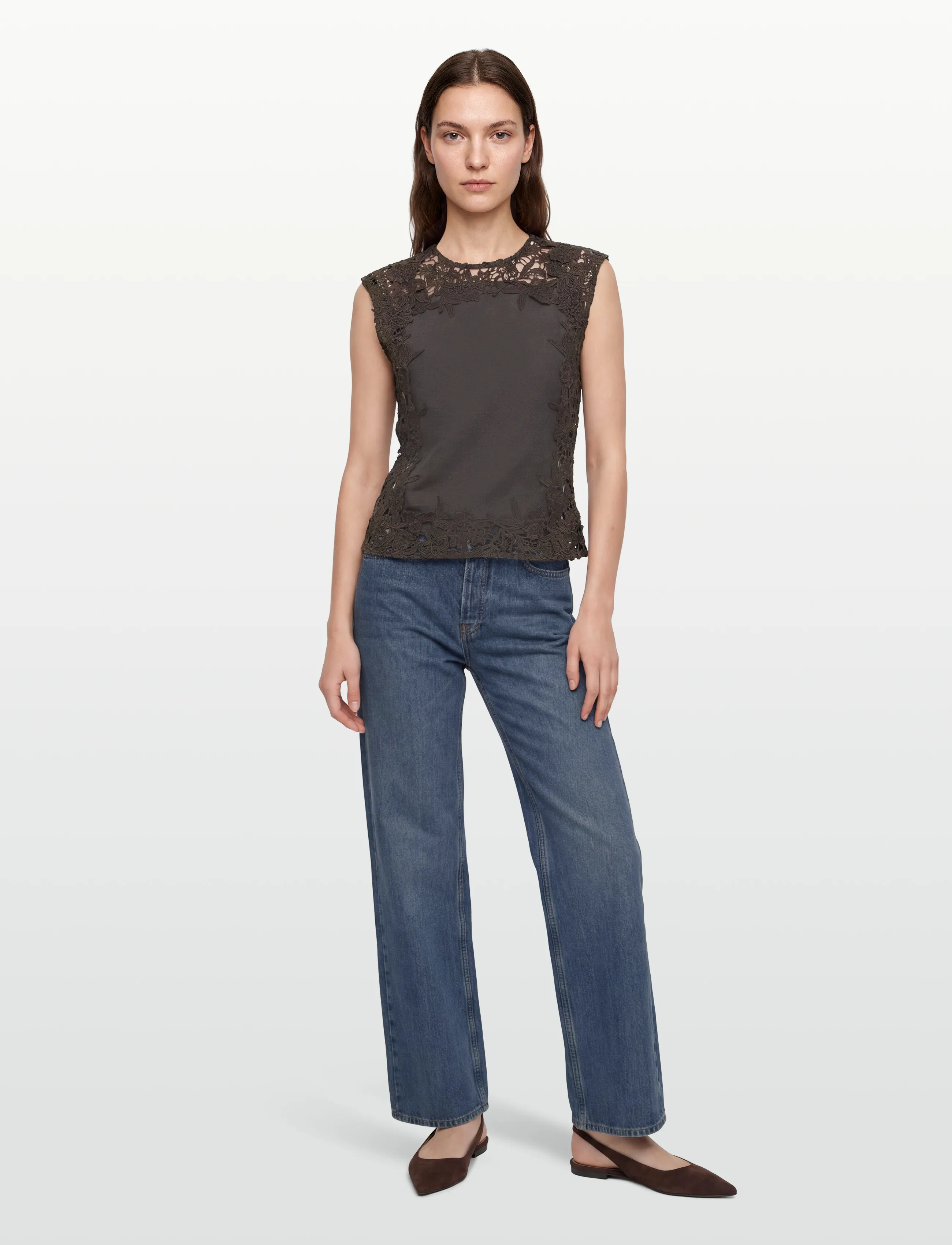 Lovechild 1979 Avina Top, Kvinder, Blonde Top, Brun, Str: 38