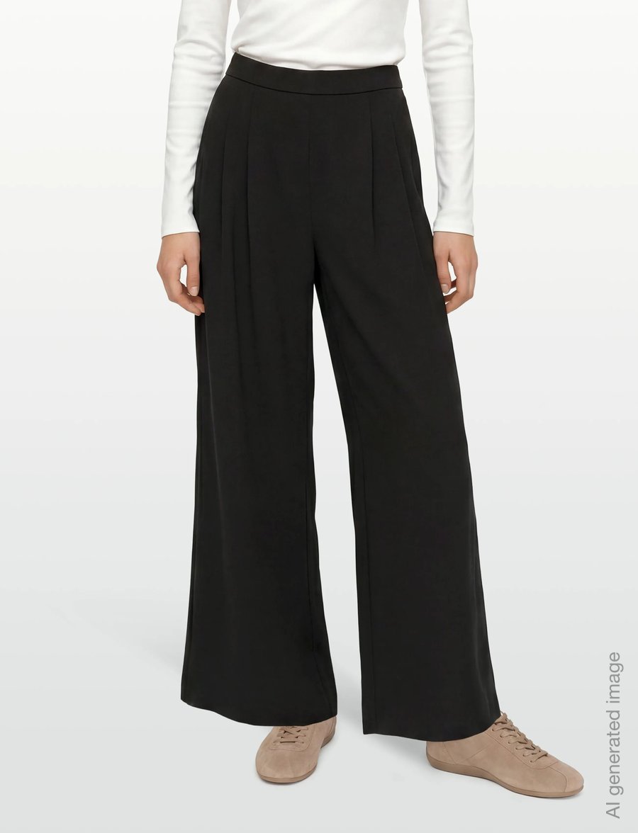 Lovechild 1979 - Mary-Ann Pants - laia säärega püksid - 999 black - 3