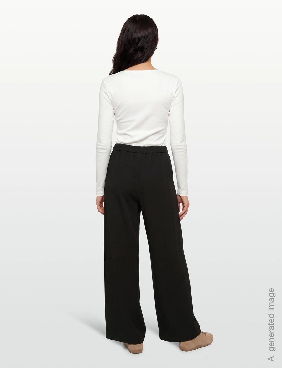 Lovechild 1979 - Mary-Ann Pants - laia säärega püksid - 999 black - 4