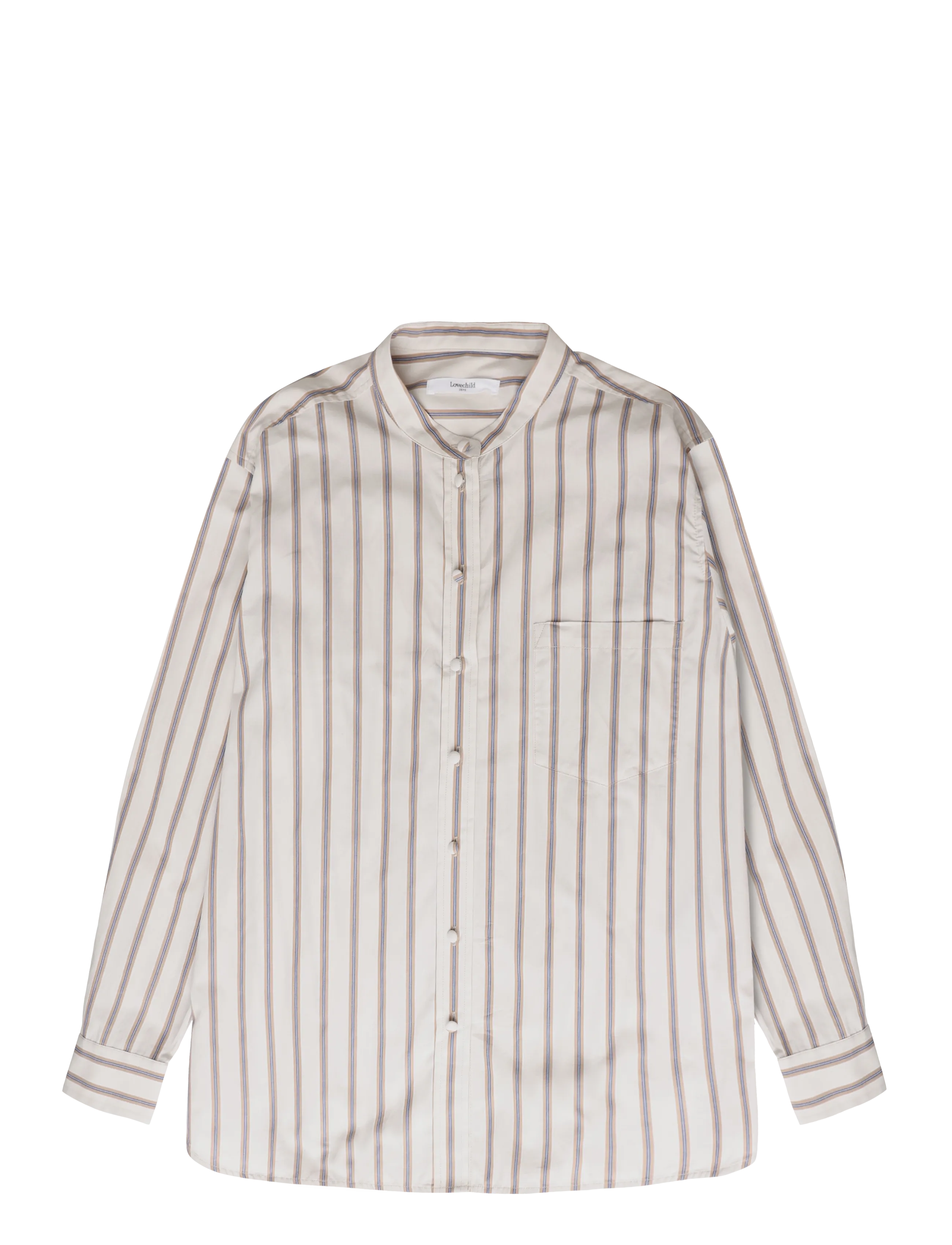 Lovechild 1979 - Edgar Shirt - langærmede skjorter - 189 egret multi stripe - 1