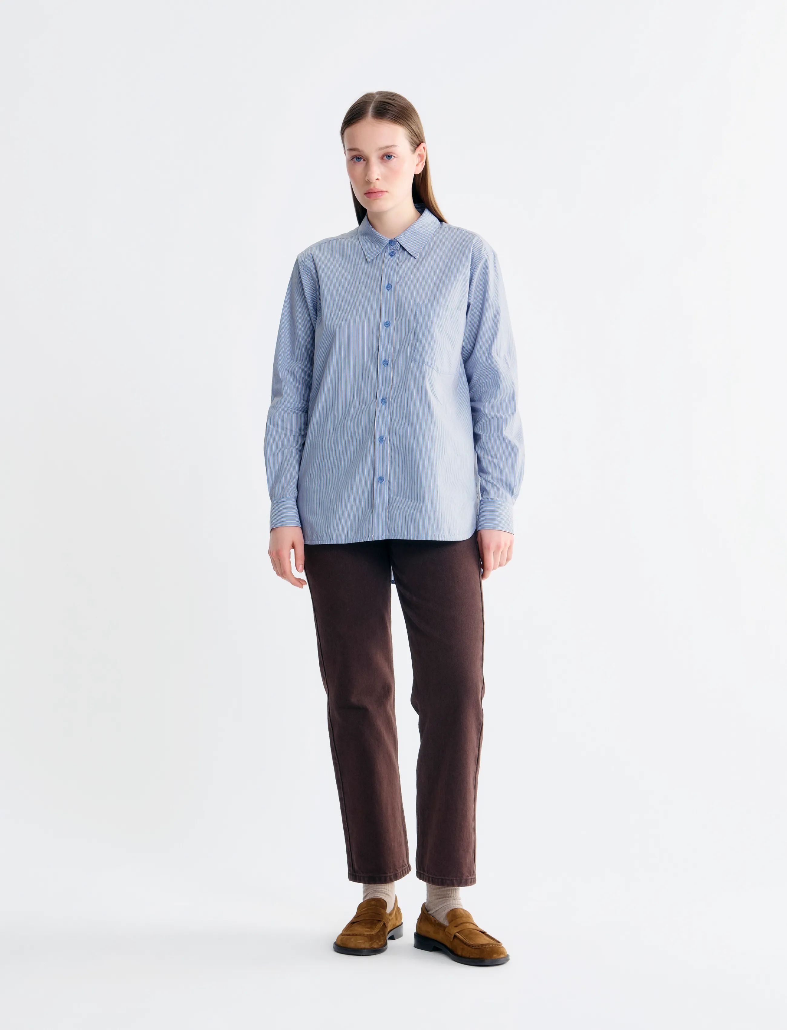 Lovechild 1979 Elvi Pants - Denim - 719 CHESTNUT / brown