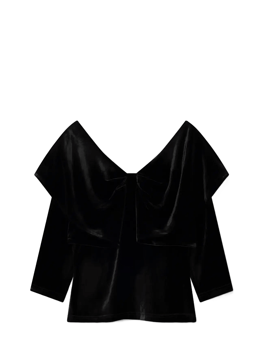 Lovechild 1979 - Yvette Blouse - langärmelige blusen - 999 black - 1