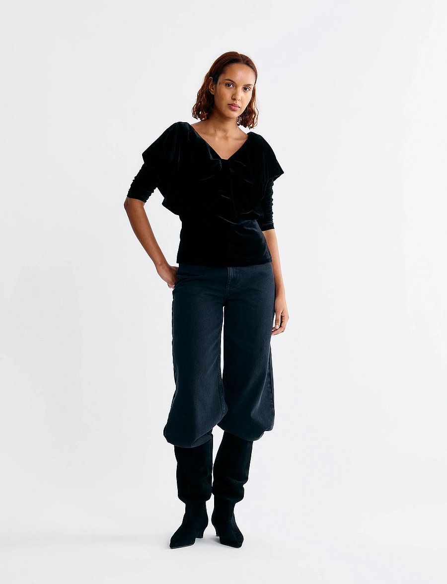 Lovechild 1979 - Yvette Blouse - langärmelige blusen - 999 black - 0