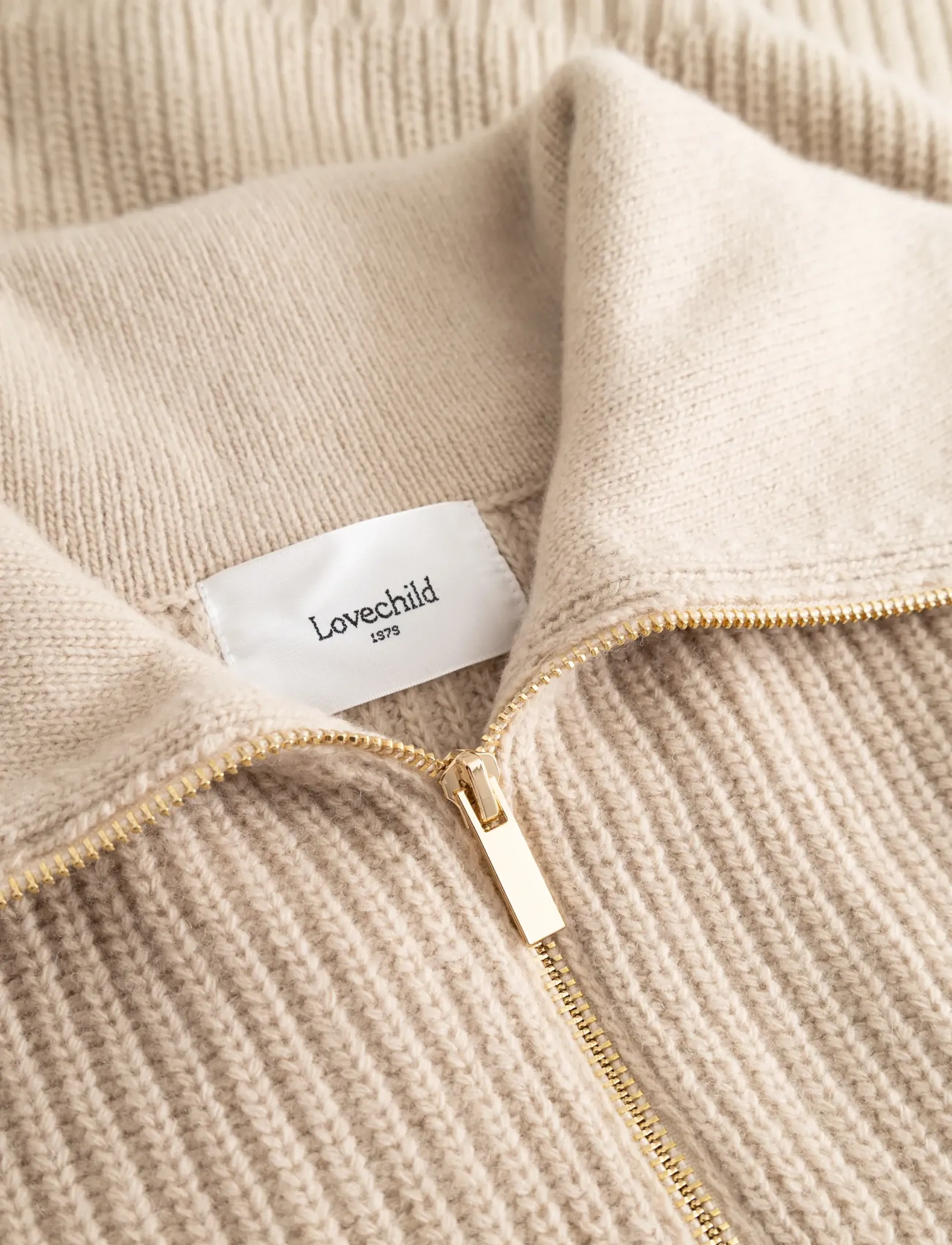 Lovechild 1979 - Emilia Sweater - striktrøjer - 727 taupe grey - 1