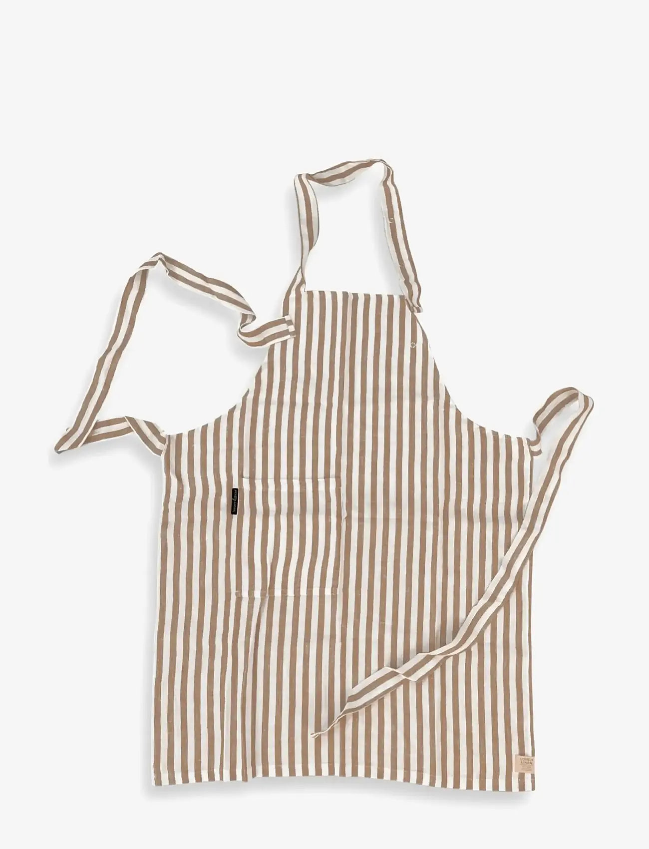 Lovely Linen - MISTY APRON - forklæder - almond - 0