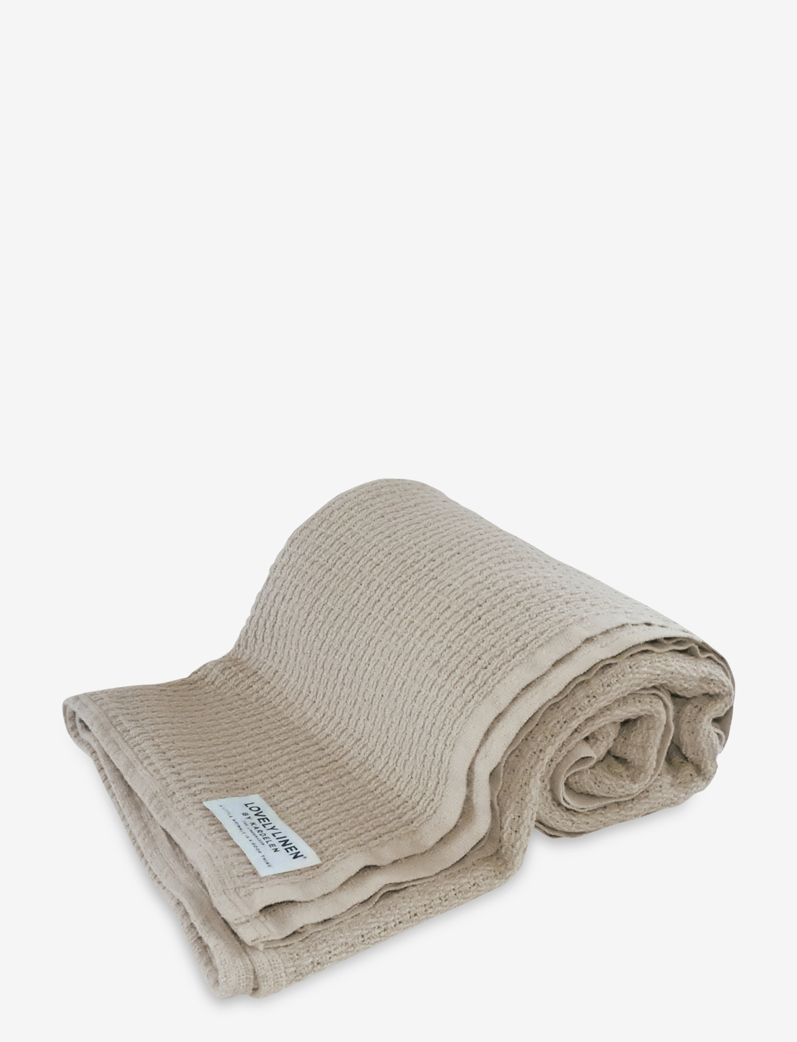 Lovely Linen Cotton Blanket, 220X240 cm, Cushions & Blankets, Creme - Blankets Throws, Homeware