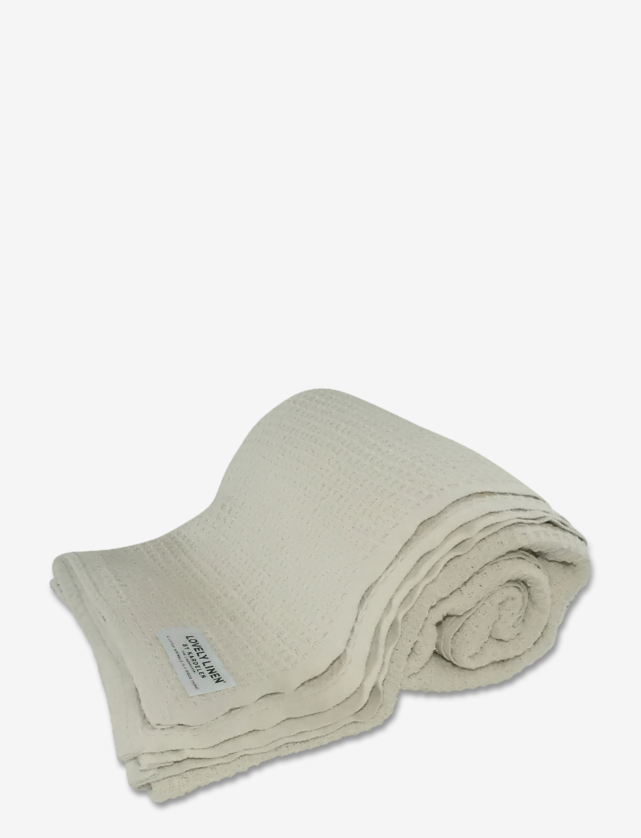 Lovely Linen Cotton Blanket, 220X240 cm, Cushions & Blankets, Creme - Blankets Throws, Homeware