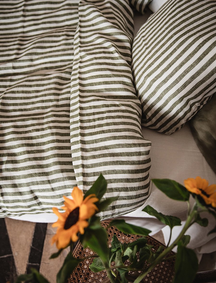 Lovely Linen - MISTY DUVET COVER - bettbezüge - jeep green - 3