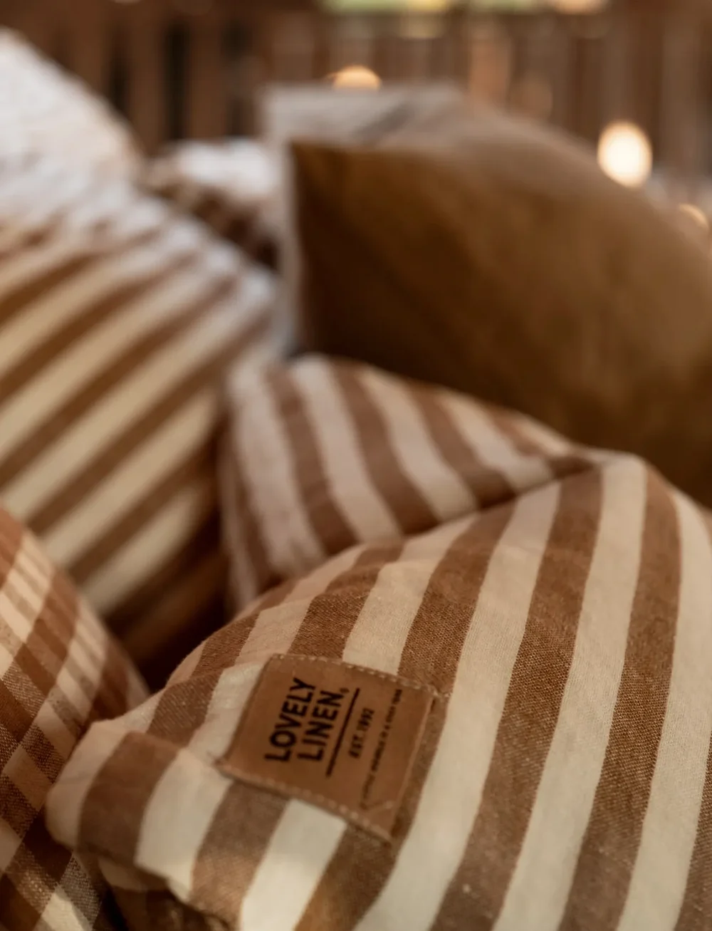 Lovely Linen - MISTY DUVET COVER - køb efter pris - almond - 2