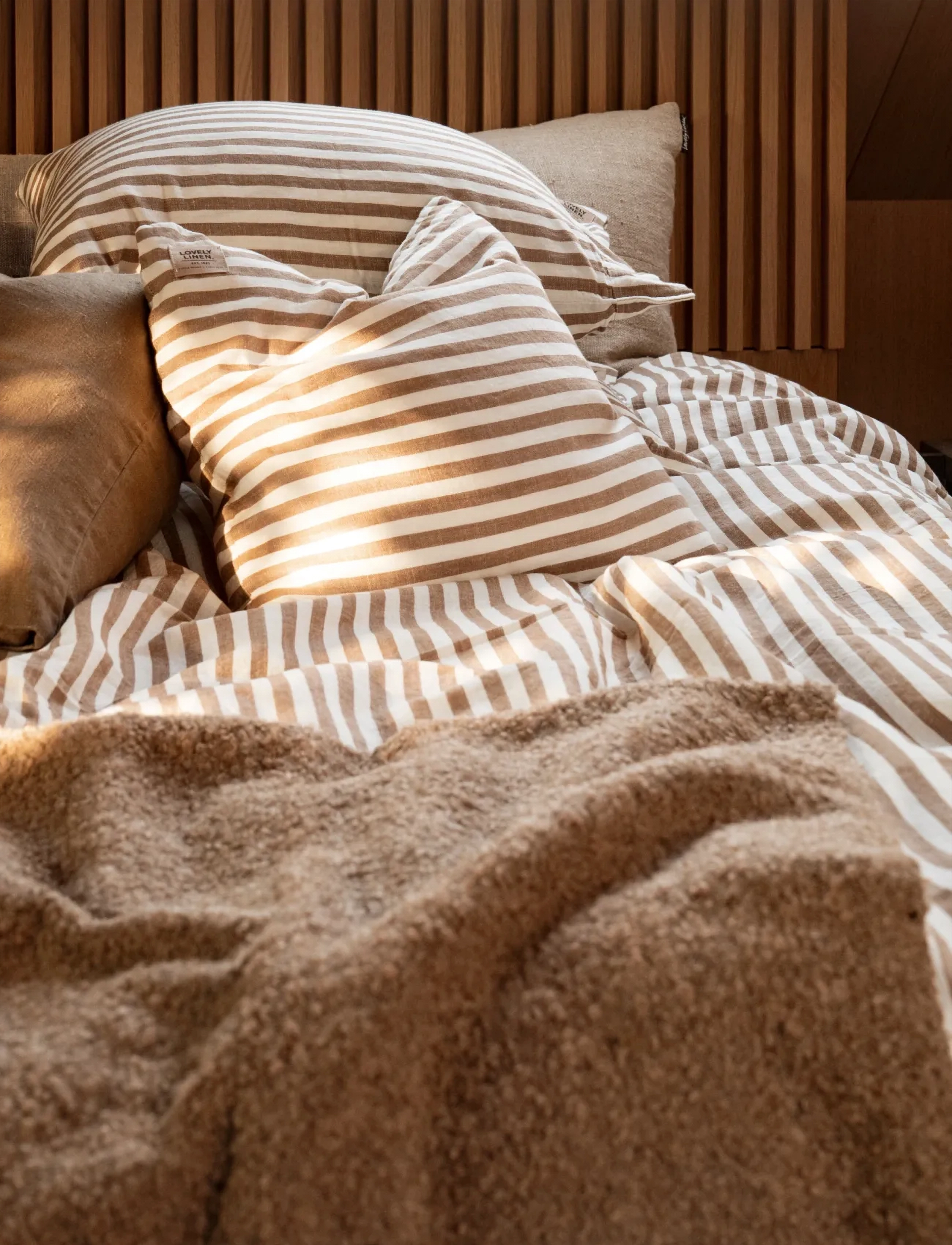 Lovely Linen - MISTY DUVET COVER - almond - 3