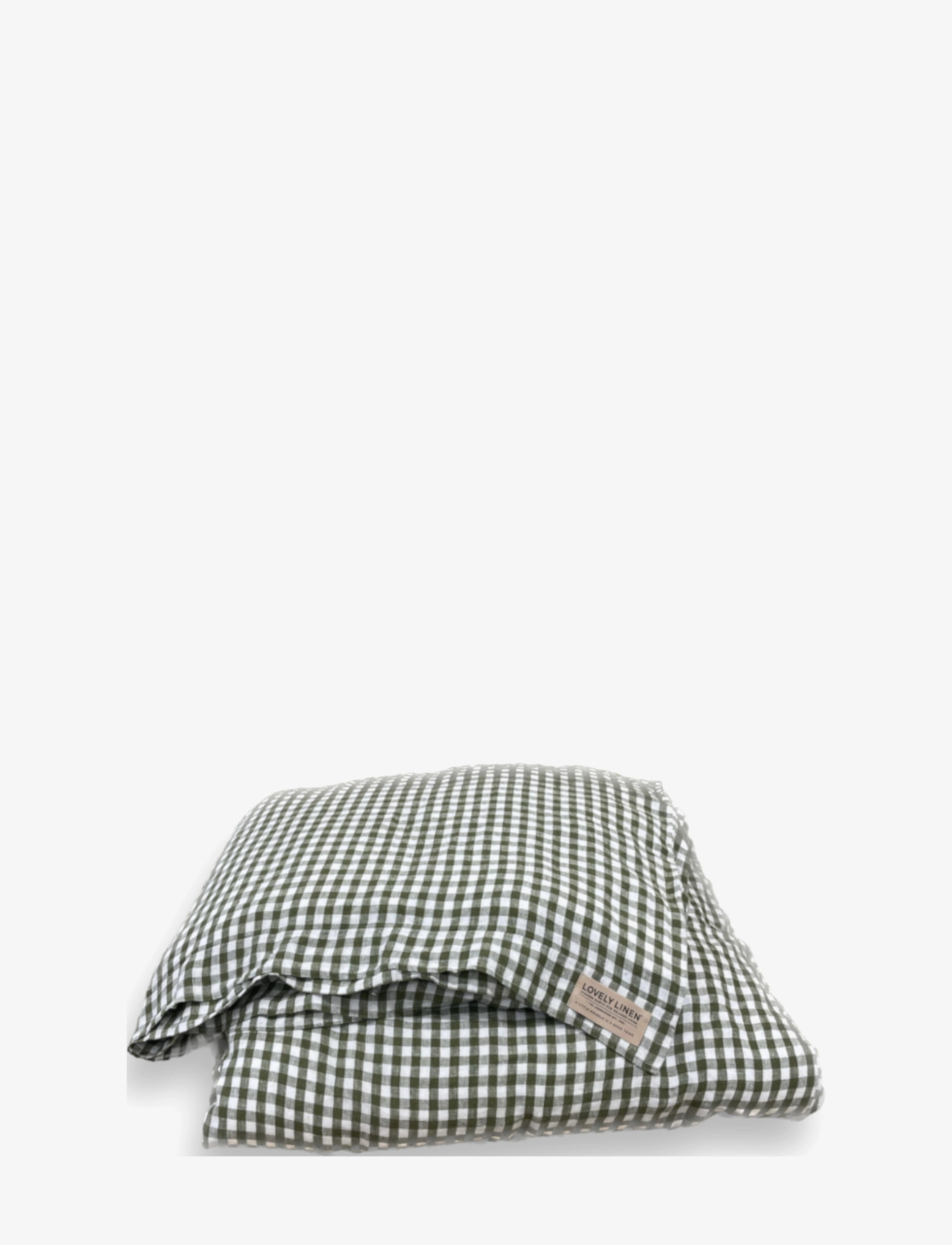 Lovely Linen MISTY DUVET COVER - Schlafzimmertextilien - JEEP GREEN / green