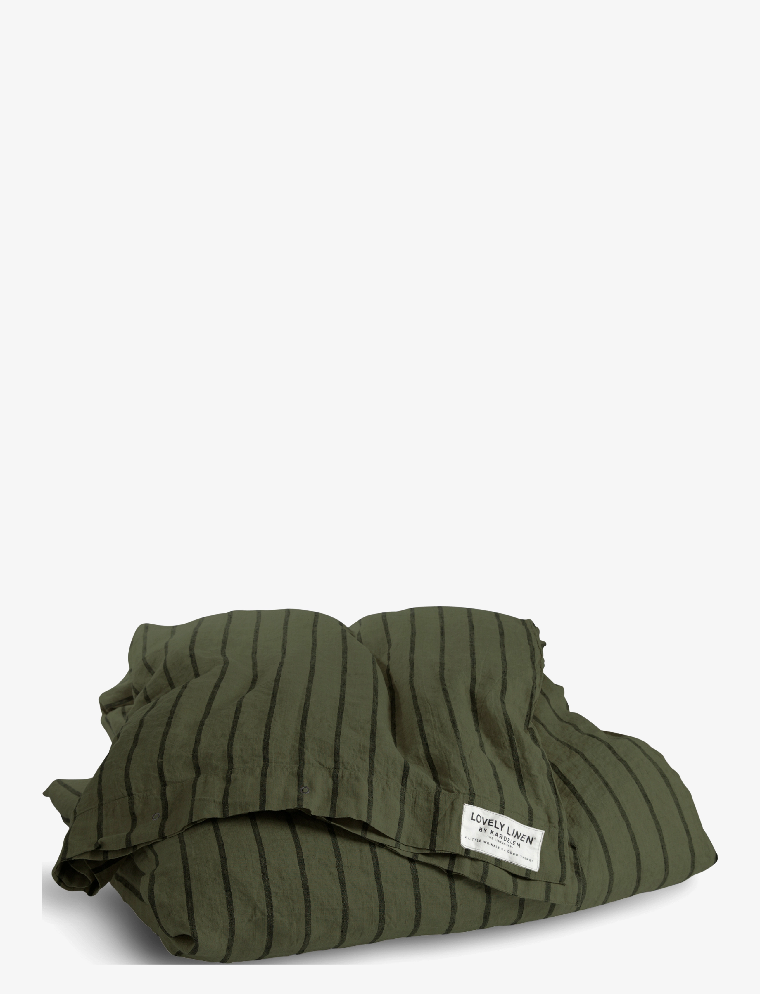 Lovely Linen - MISTY DUVET COVER - stripe forest - 0