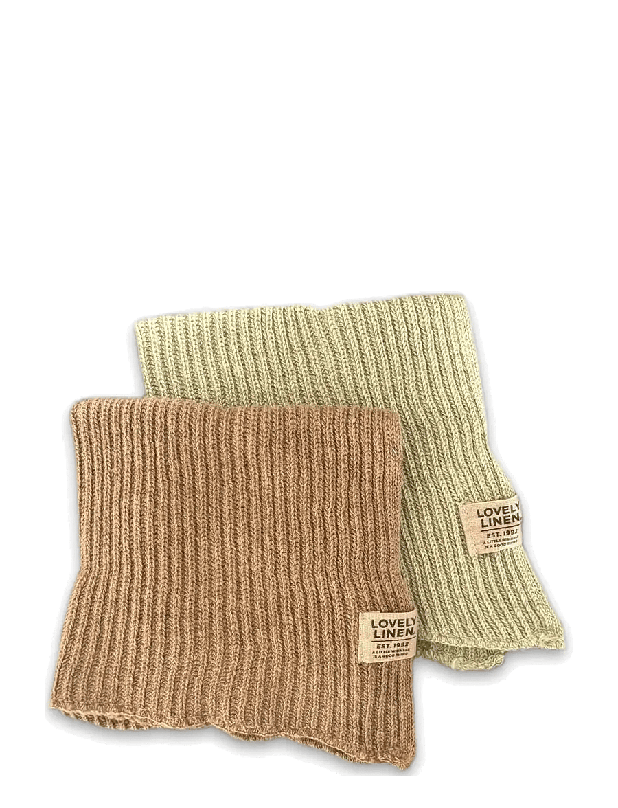 Lovely Linen - CLAIRE CLEANING CLOTH (2-PACK) - die niedrigsten preise - avocado + almond - 0