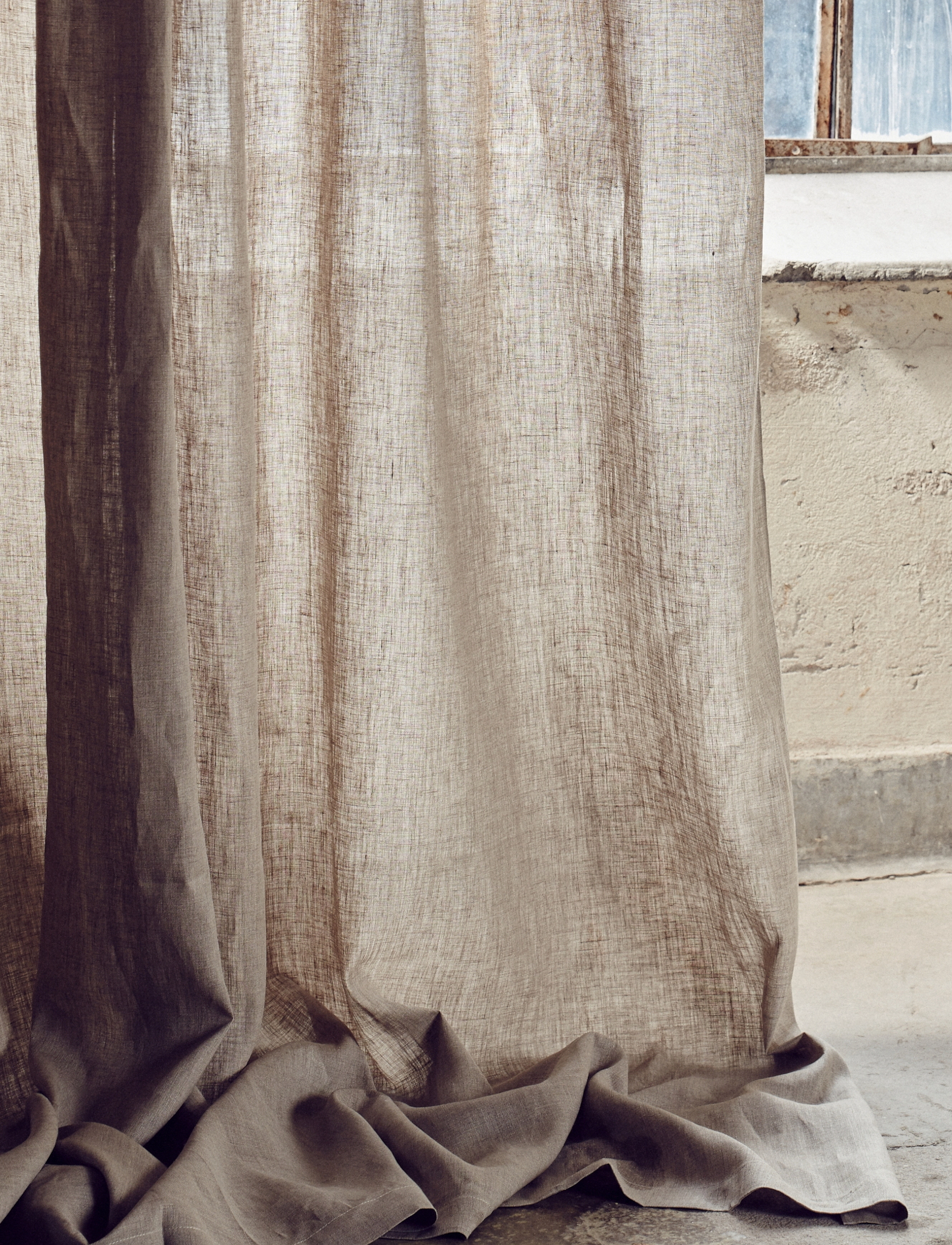 Lovely Linen Airy Curtain, 140X280 cm, Textiles, Beige - Curtains, Homeware