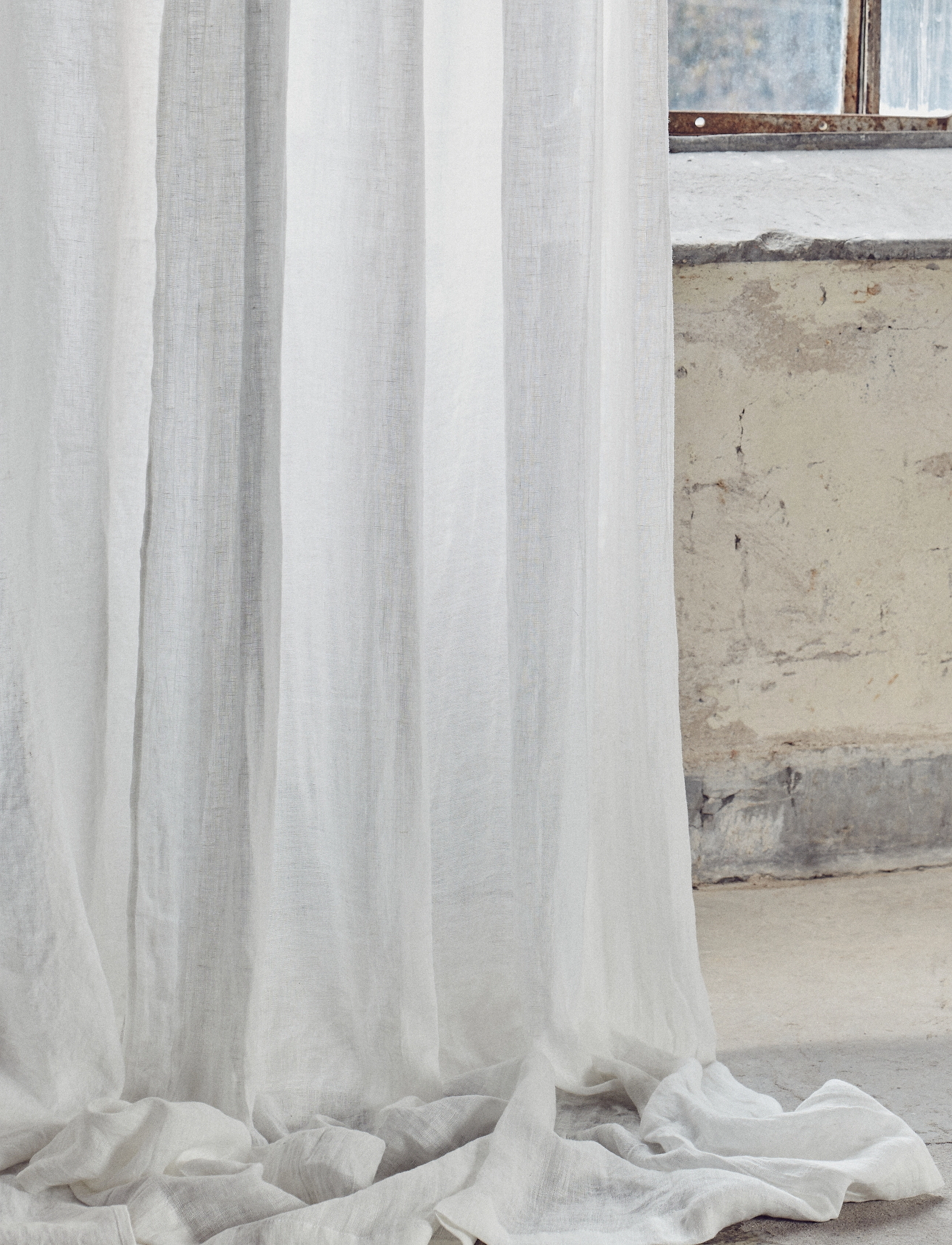 Lovely Linen Airy Curtain, 140X280 cm, Textiles, Weiß - Curtains, Homeware
