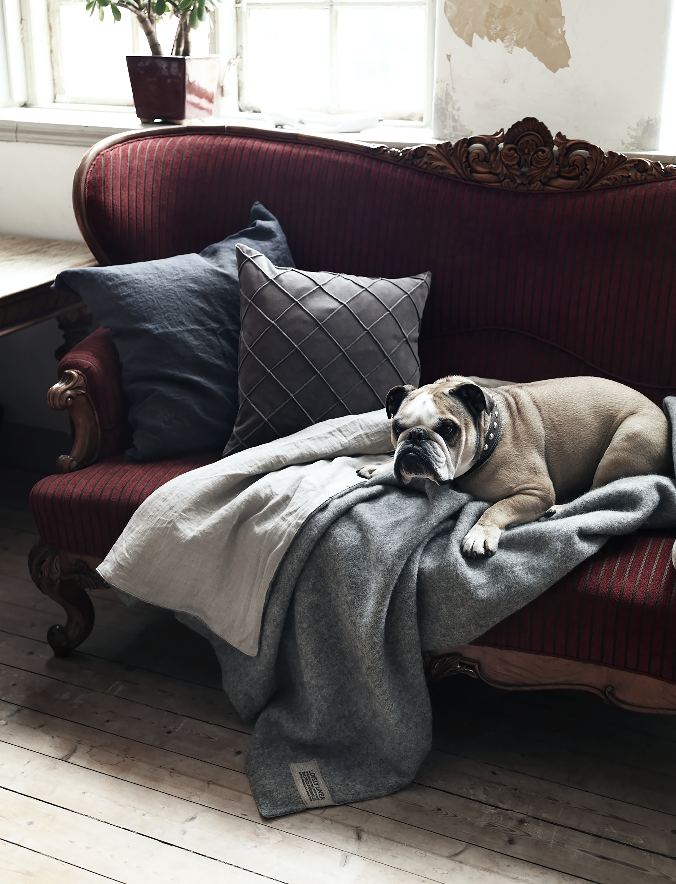 Lovely Linen - LOVELY WOOL BLANKET - plaider - grey - 2