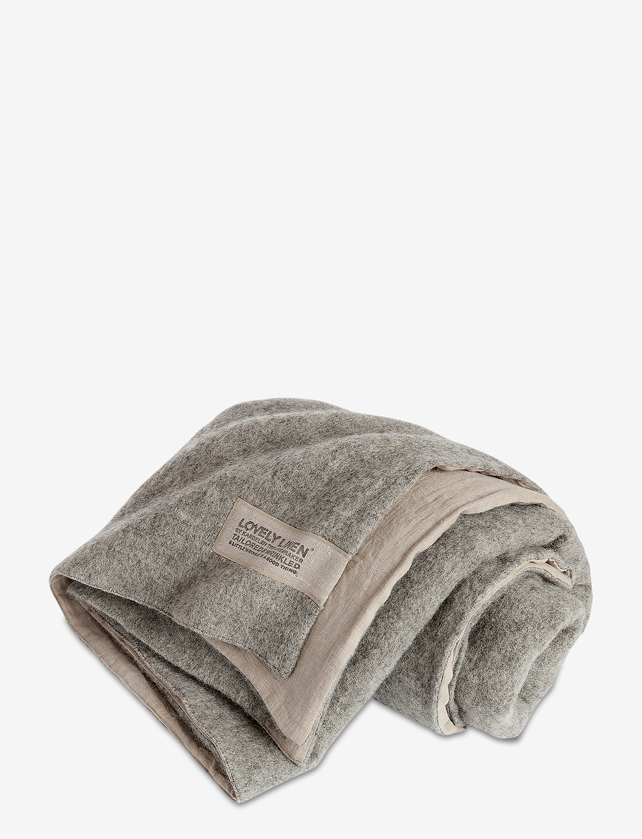 Lovely Linen - LOVELY WOOL BLANKET - blankets & throws - grey - 0