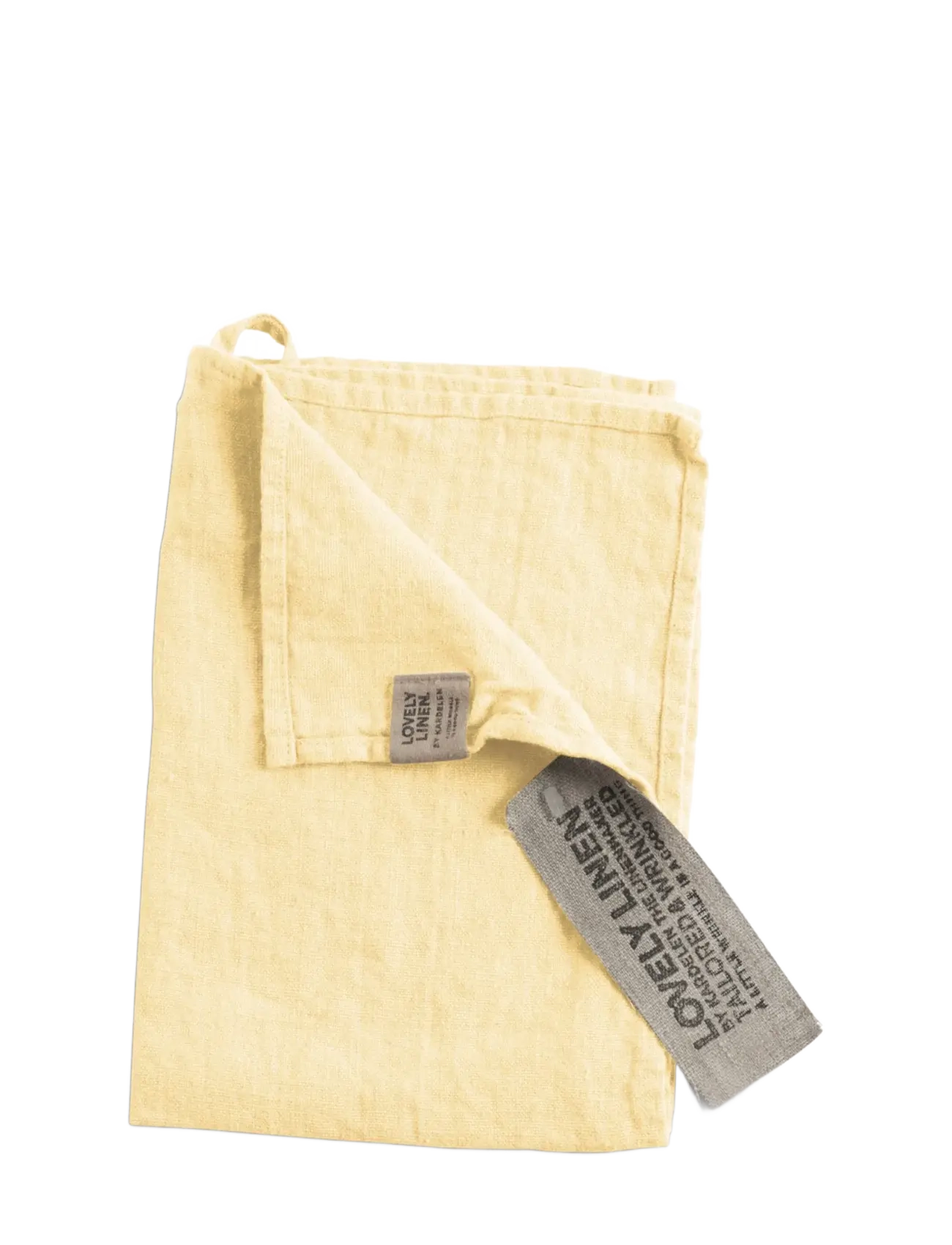 Lovely Linen LOVELY GUEST TOWEL - Tekstiilit - LEMON SORBET / yellow
