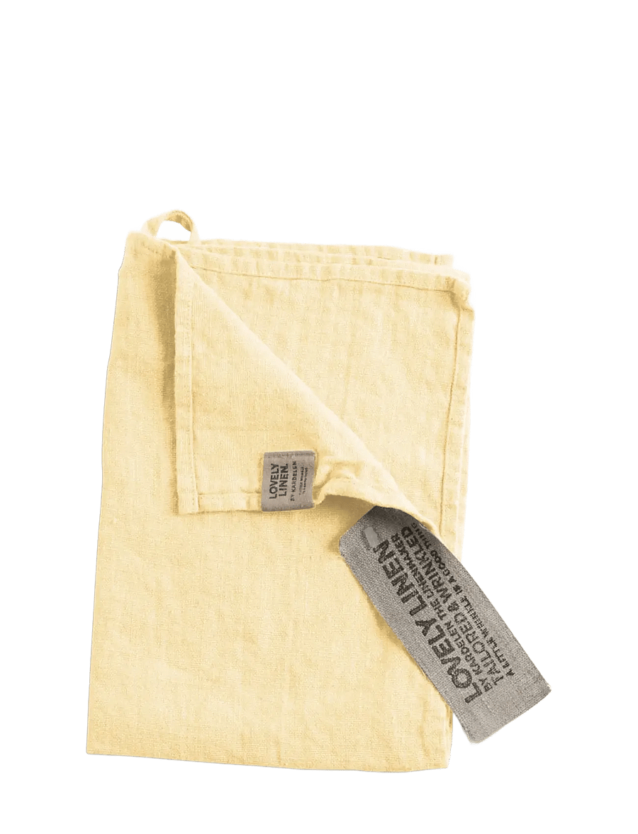 Lovely Linen - LOVELY GUEST TOWEL - küchenhandtücher - lemon sorbet - 1