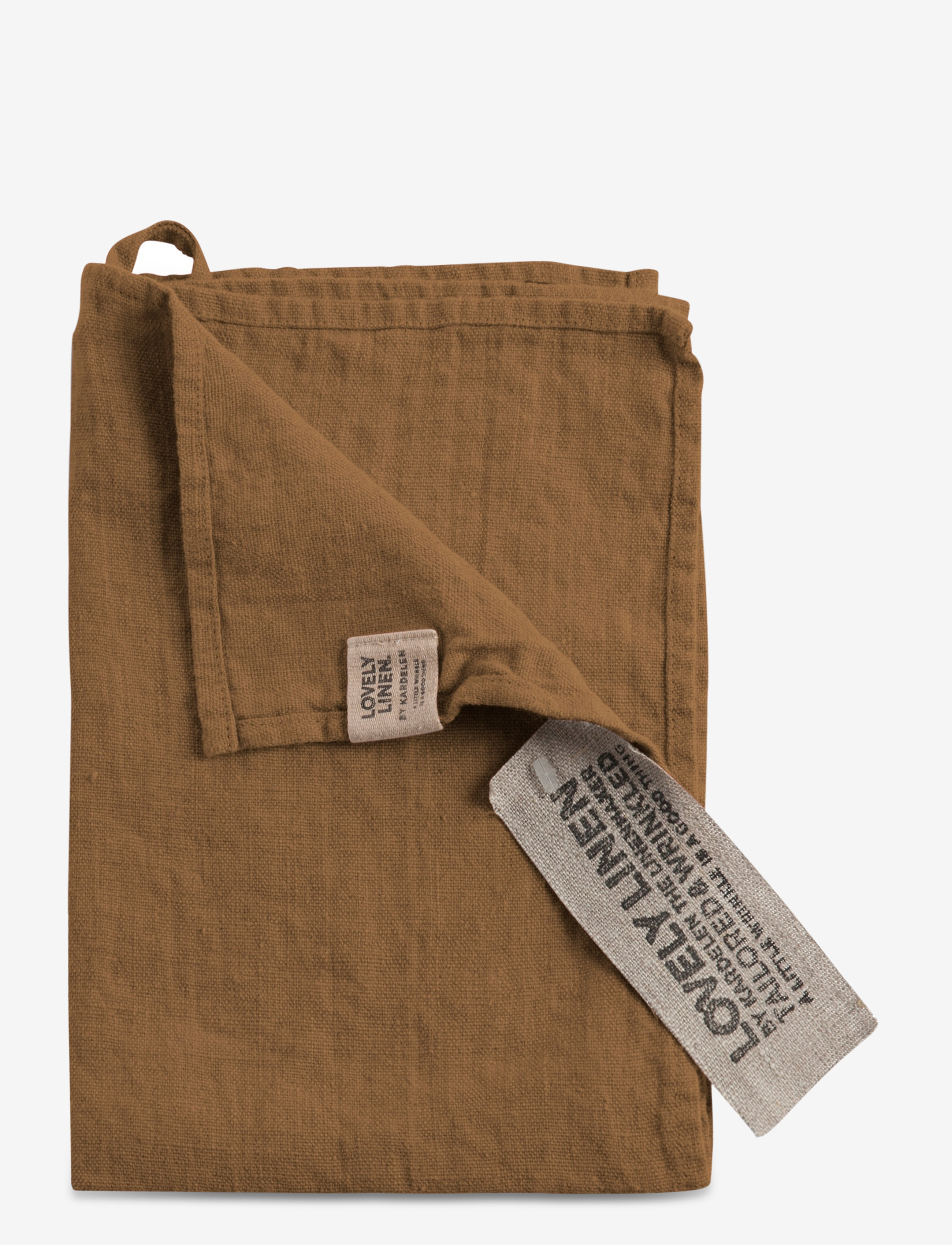 Lovely Linen Guest Towel, 35X50 cm, Towels & Bath Towels, Braun - Homeware