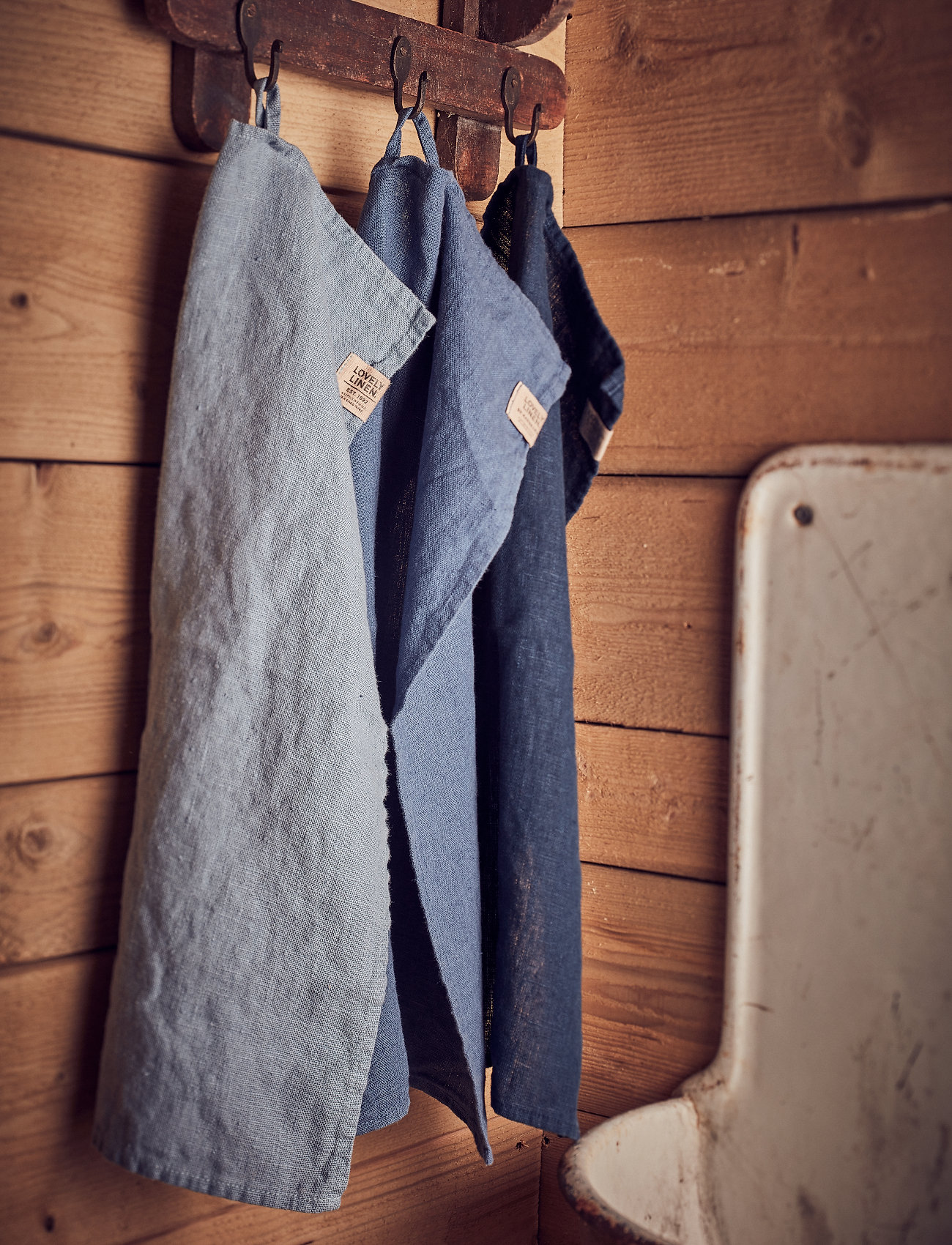 Lovely Linen Lovely Guest Towel, 35X50 cm, Blue, Håndklæder & Badehåndklæder > Gæstehåndklæder, Unisex