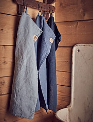 Lovely Linen - LOVELY GUEST TOWEL - laveste priser - dusty blue - 1