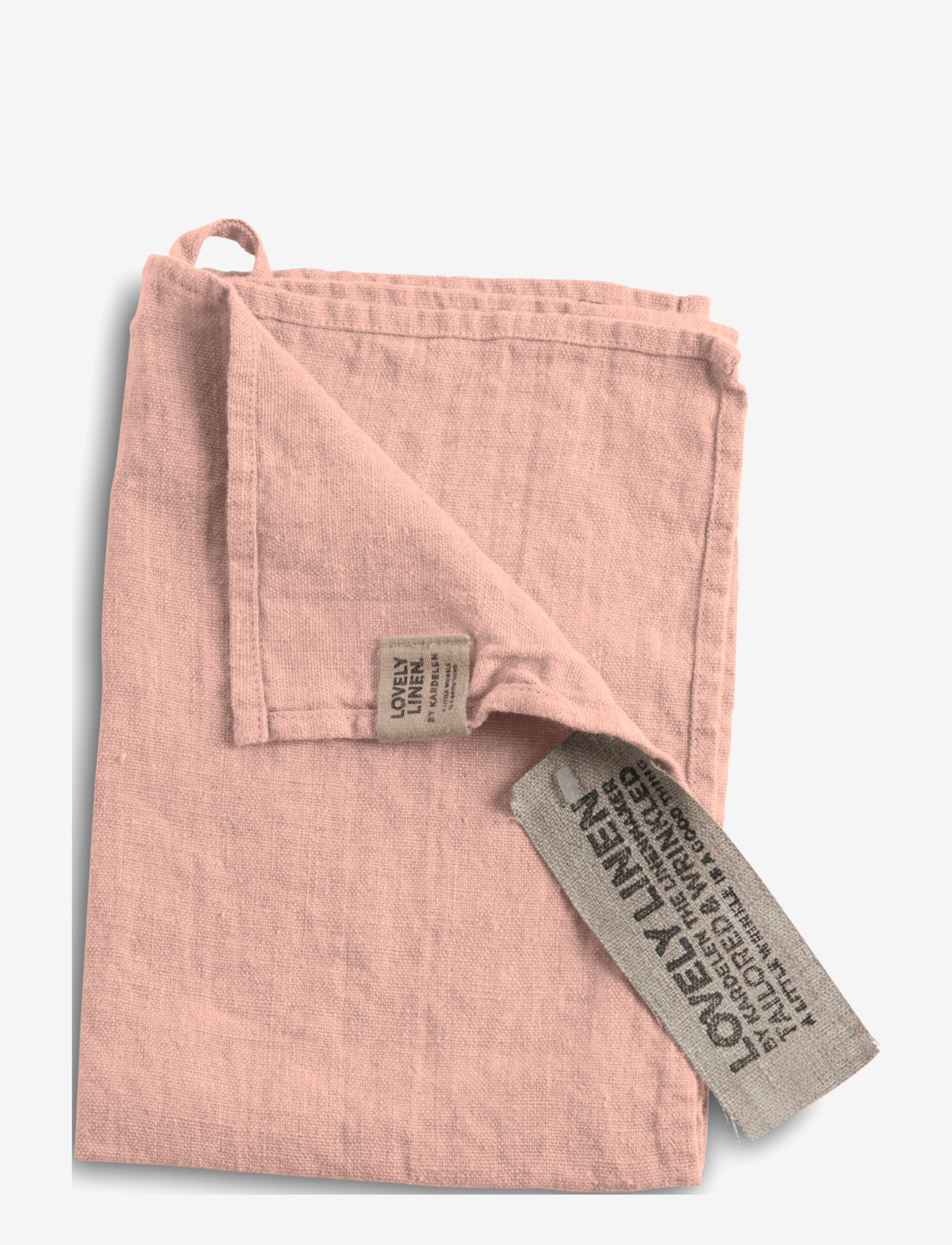Lovely Linen LOVELY GUEST TOWEL - Lovely Linen - LITCHI / pink/rose