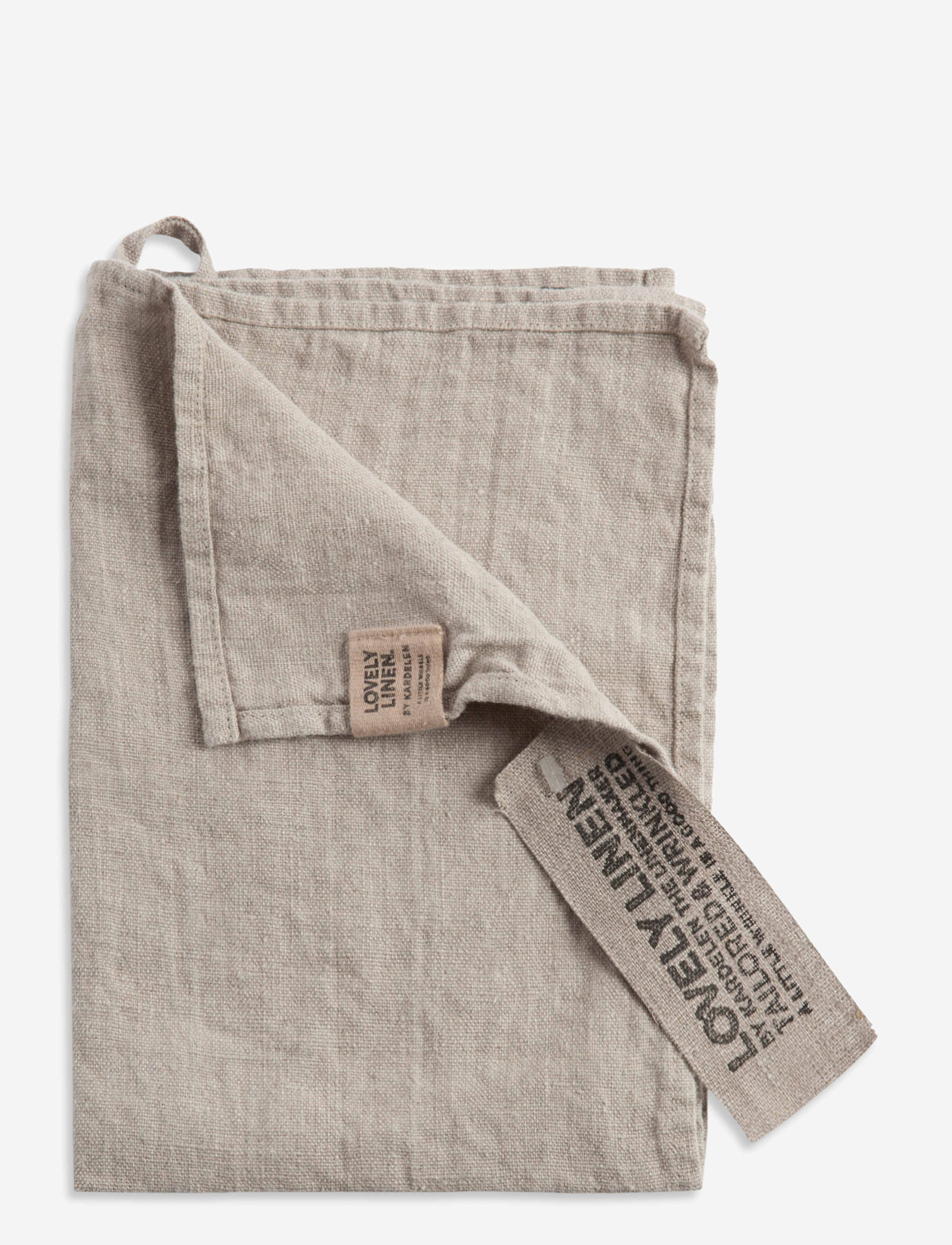 Lovely Linen Guest Towel, 35X50 cm, Towels & Bath Towels, Beige - Homeware