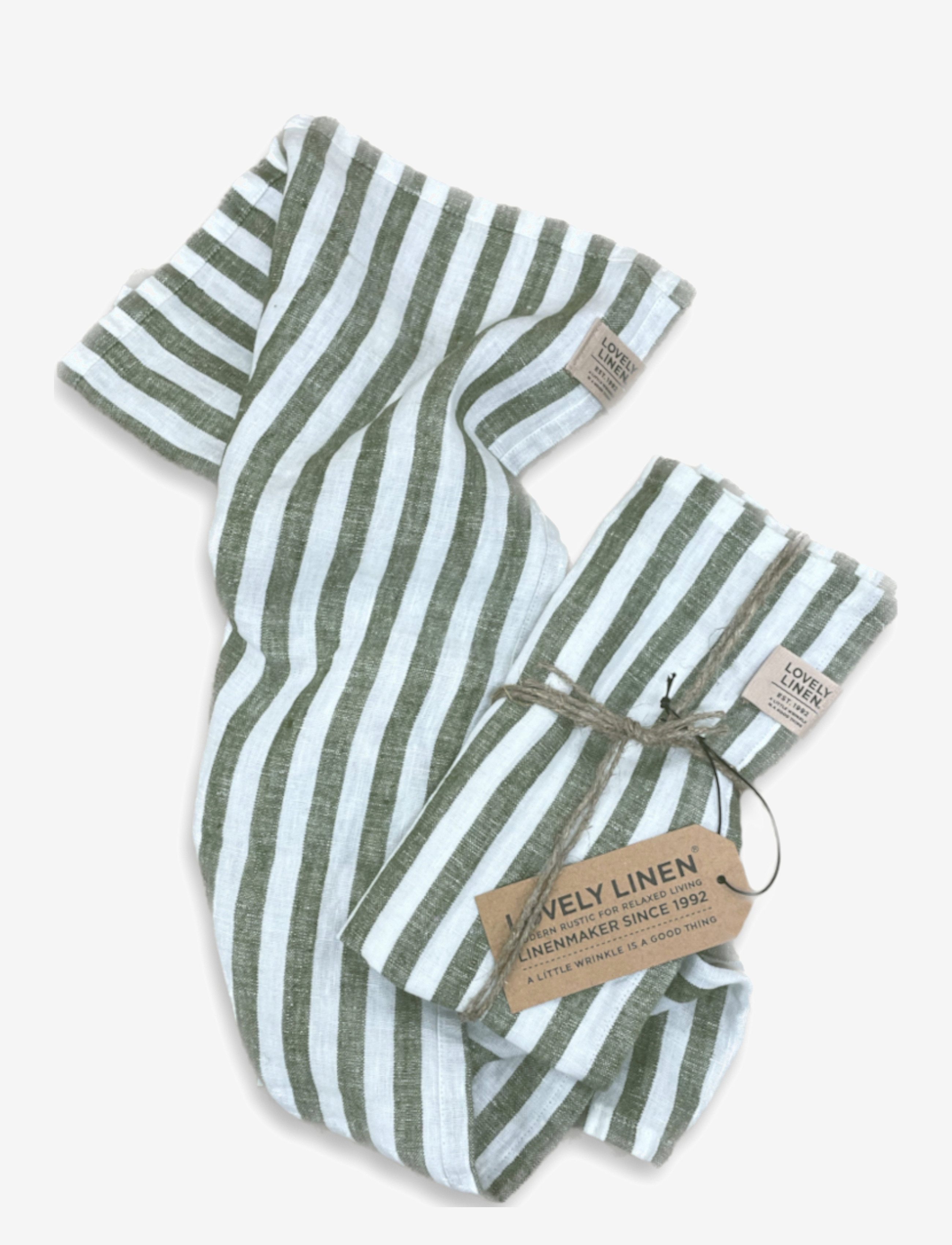 Lovely Linen MISTY GUEST TOWEL - Badezimmertextilien - JEEP GREEN / green