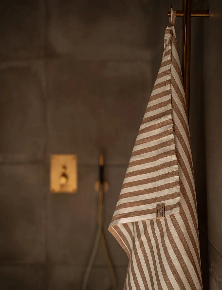 Lovely Linen - MISTY HAMAM TOWEL - gästehandtücher - almond - 0