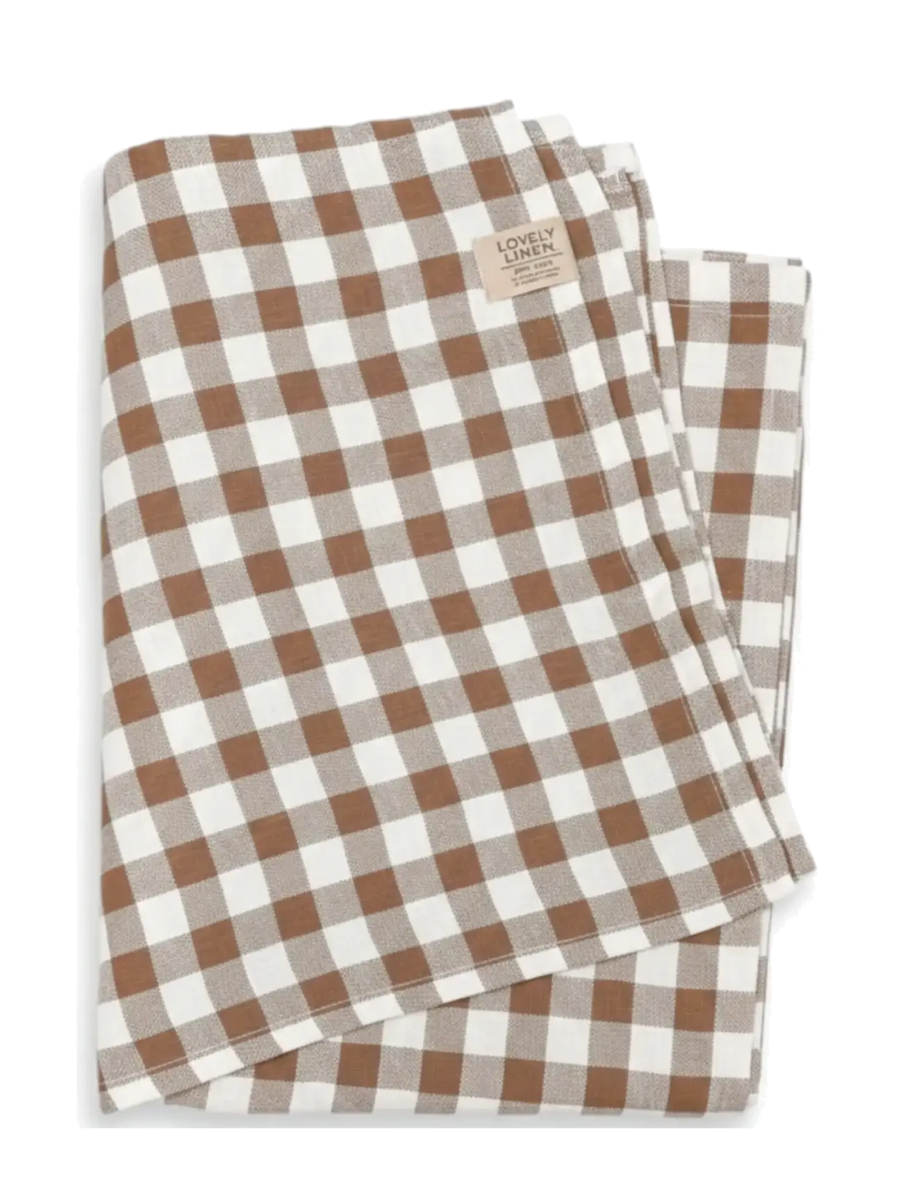 Lovely Linen Misty Hamam Towel, 90X145, Towels & Bath Towels, Braun - Homeware