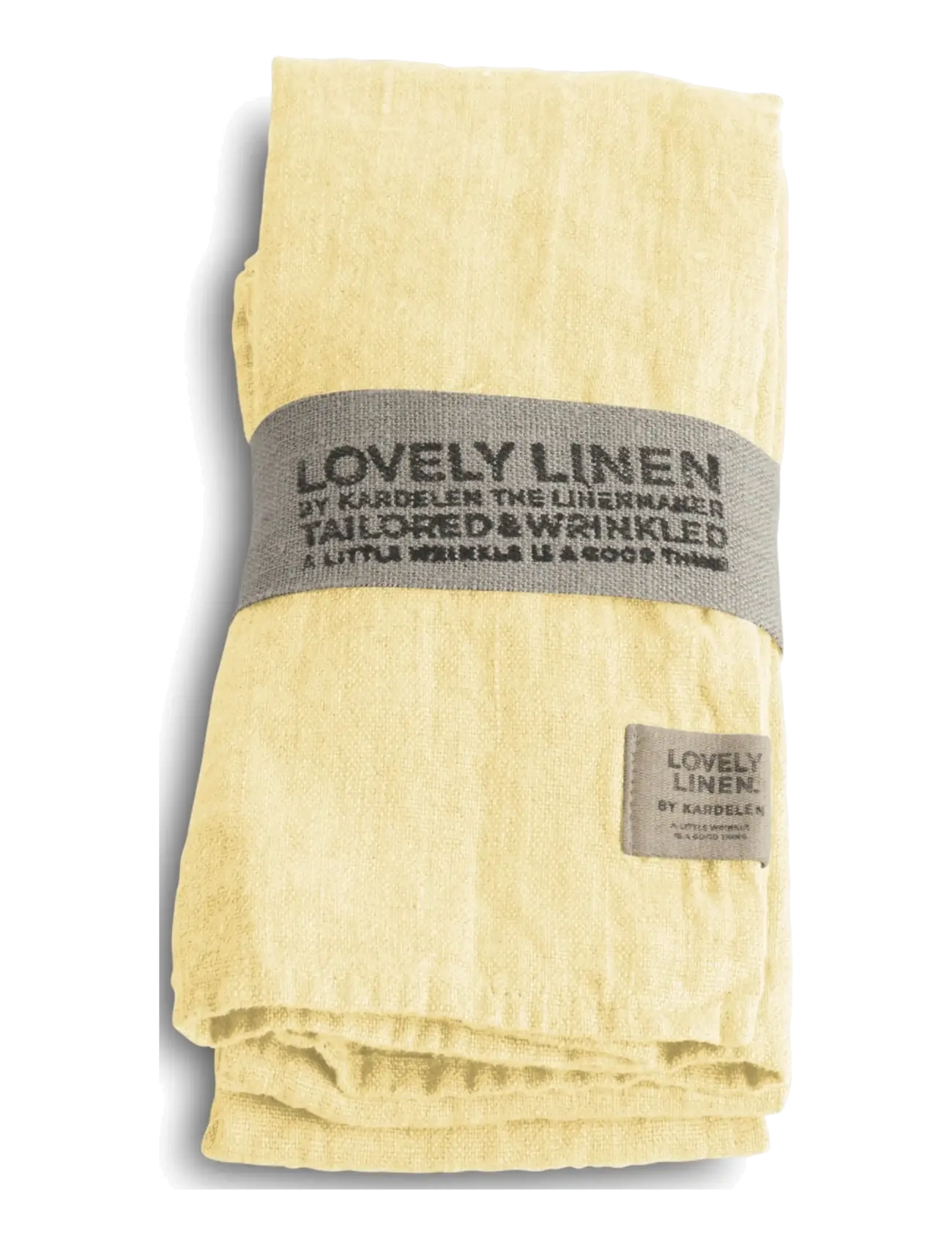 Lovely Linen Lovely Napkins (4-Pack), Kitchen Håndklæde, Gul, Str: 45X45