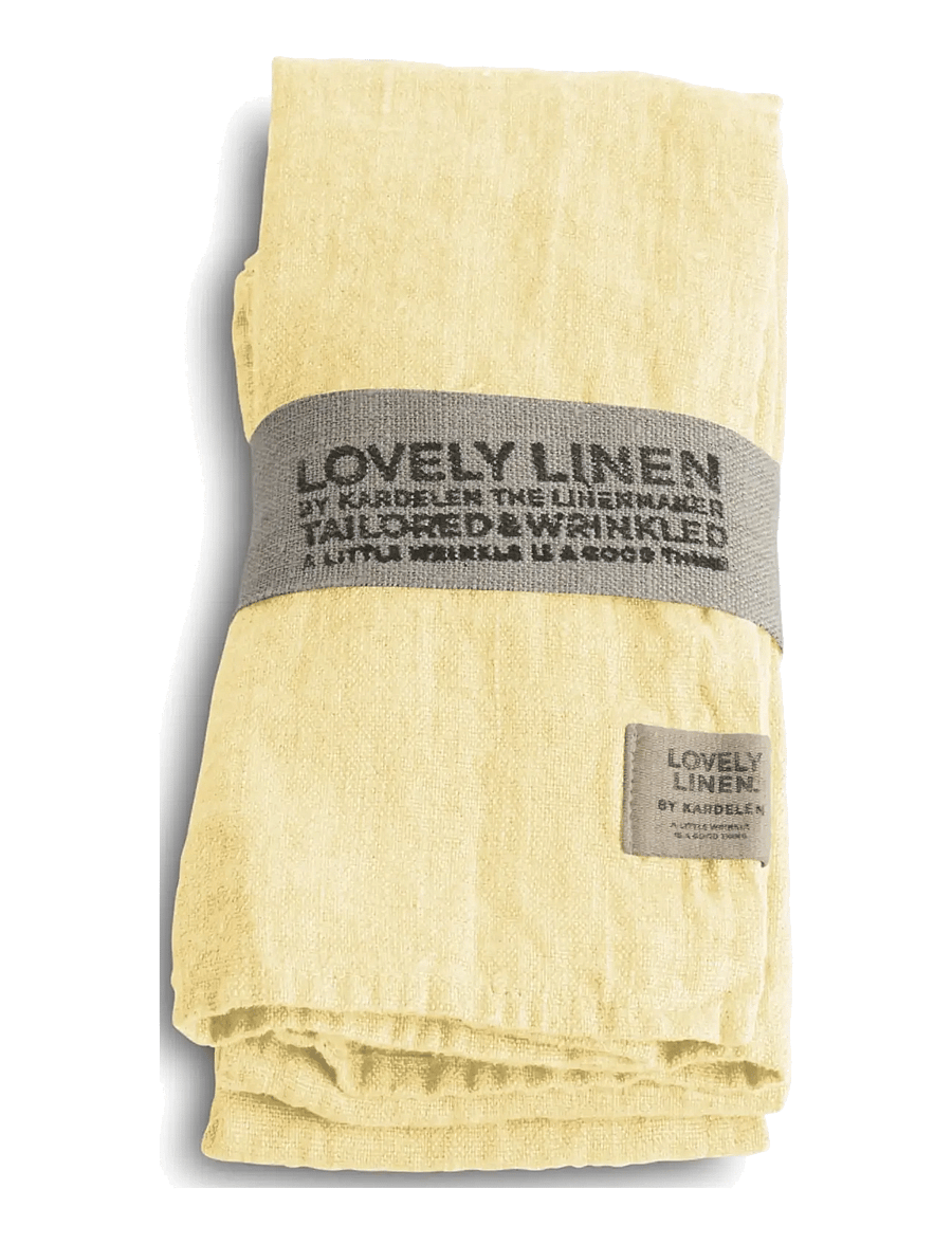 Lovely Linen - LOVELY NAPKINS (4-PACK) - küchenhandtücher - lemon sorbet - 1