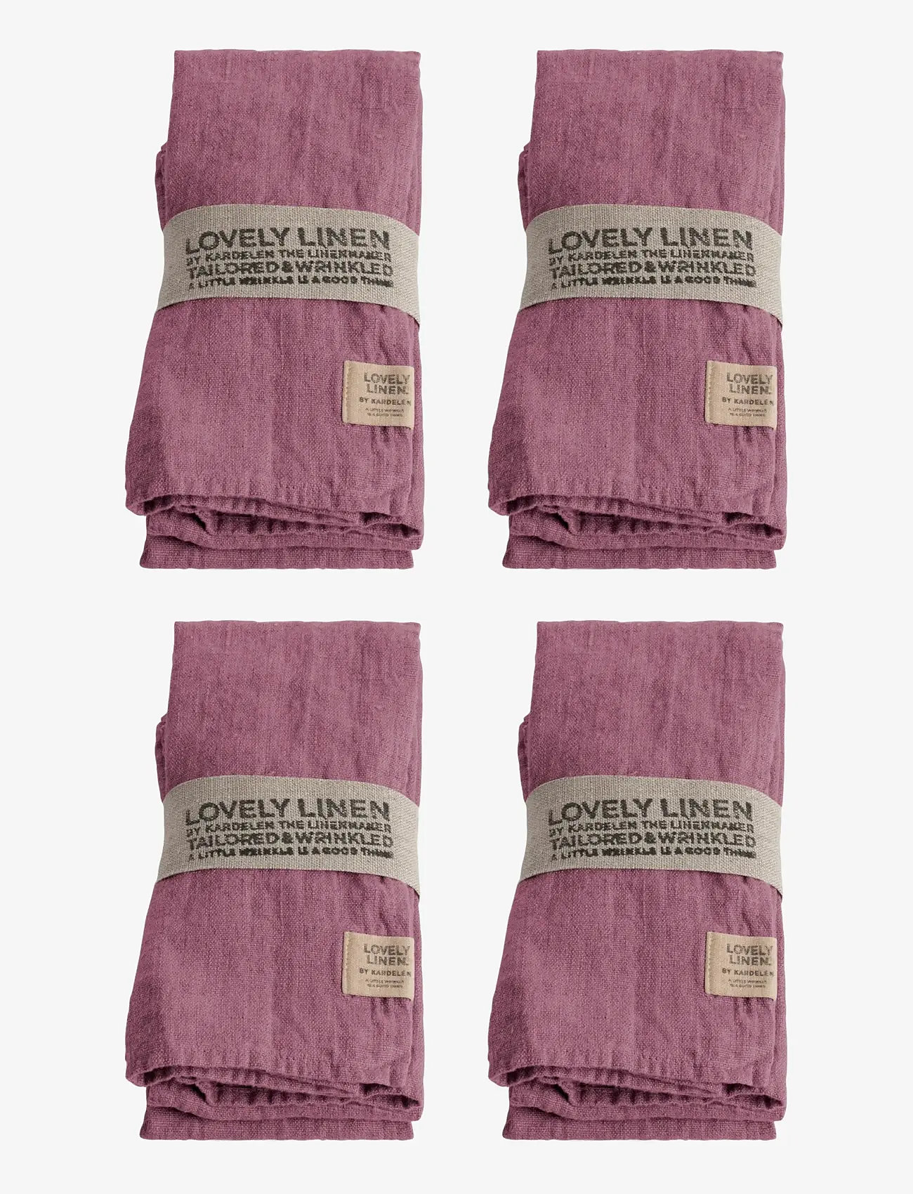 Lovely Linen - LOVELY NAPKIN - stofservietter - old rose - 0