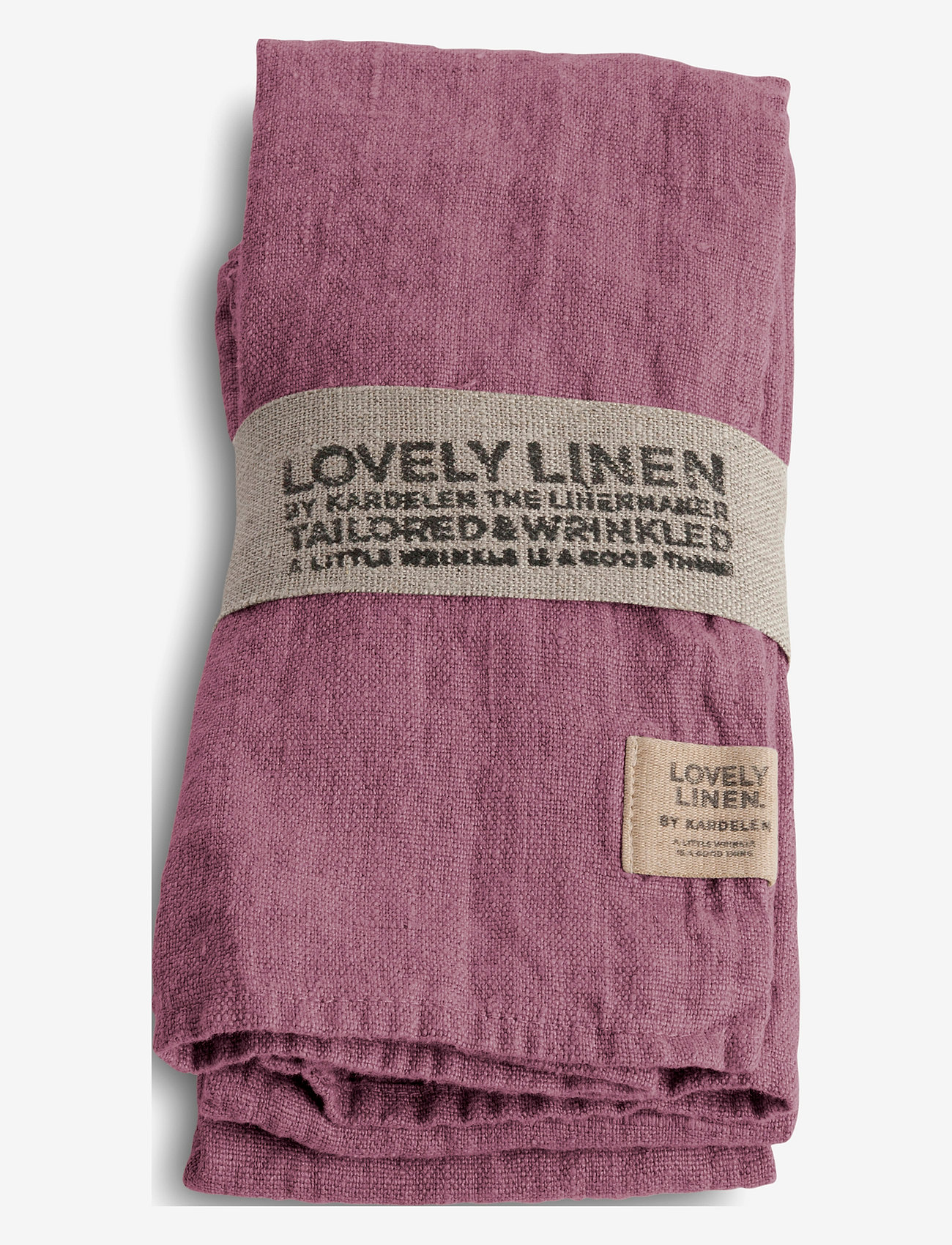 Lovely Linen - LOVELY NAPKIN - lininės ir medvilninės servetėlės - old rose - 0