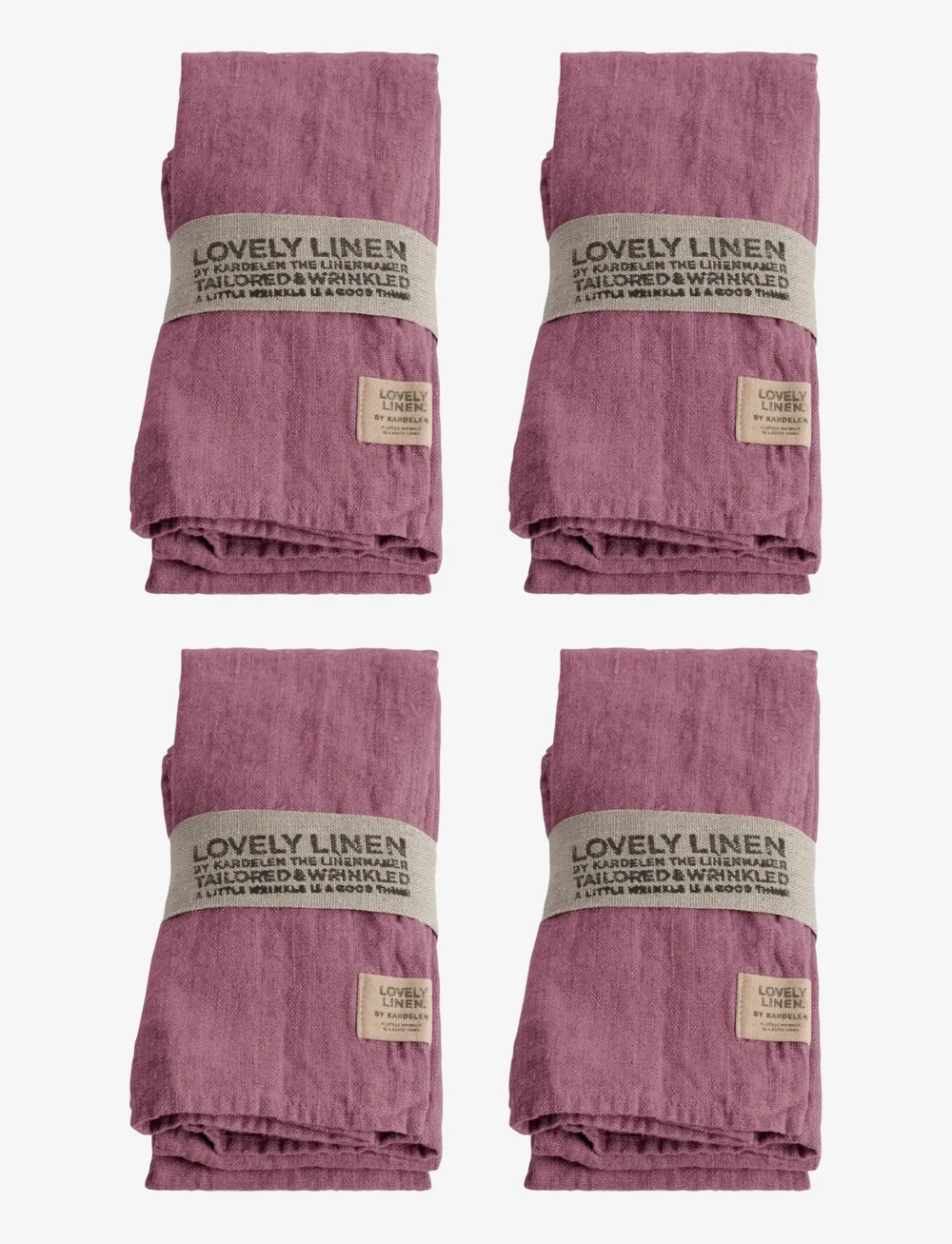 Lovely Linen - LOVELY NAPKIN - stofservietter - old rose - 0