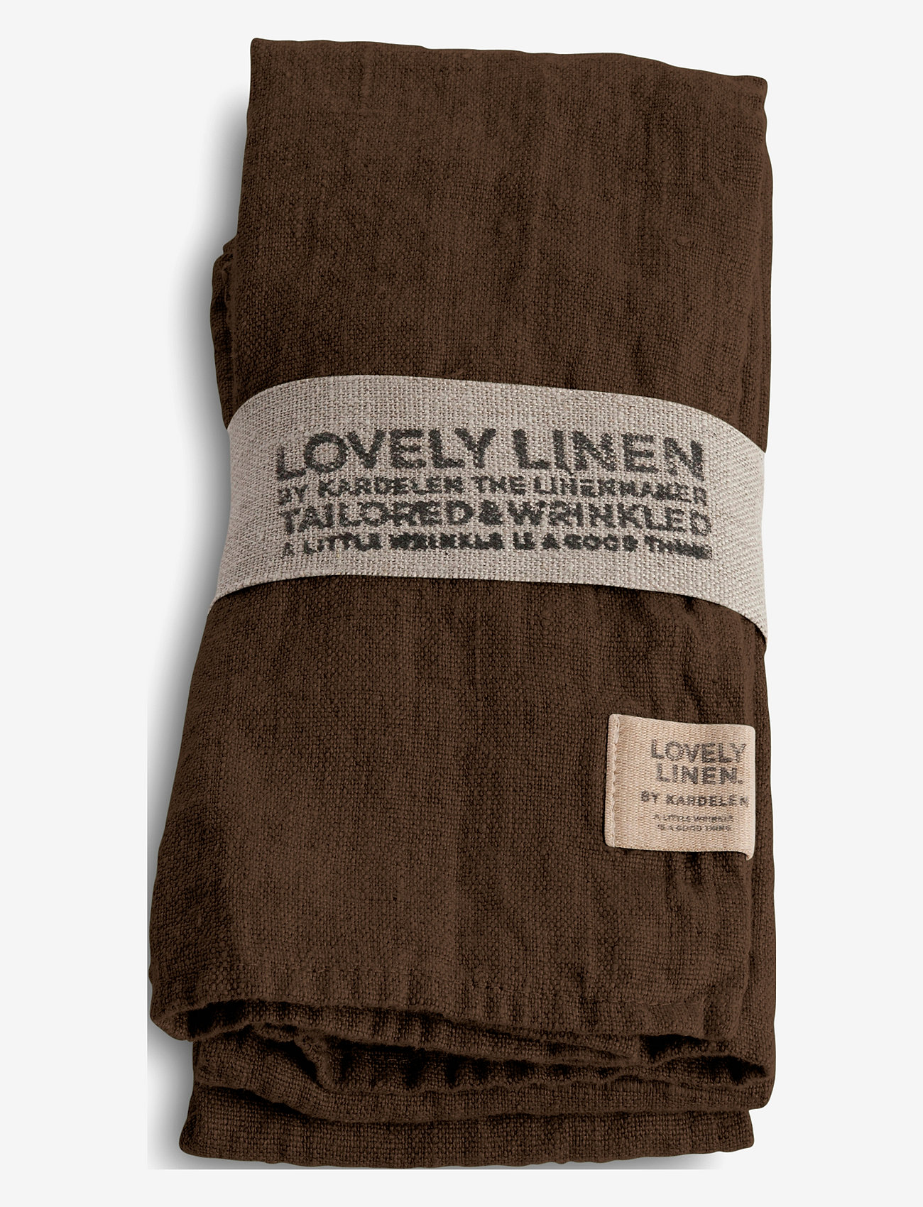 Lovely Linen - LOVELY NAPKIN - stoffen servetten - chocolate - 0