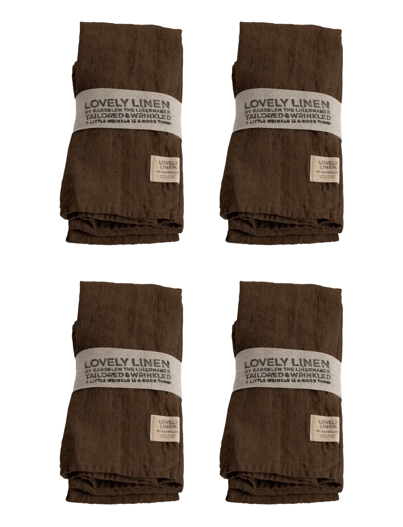 Lovely Linen LOVELY NAPKIN - Lovely Linen - CHOCOLATE / brown
