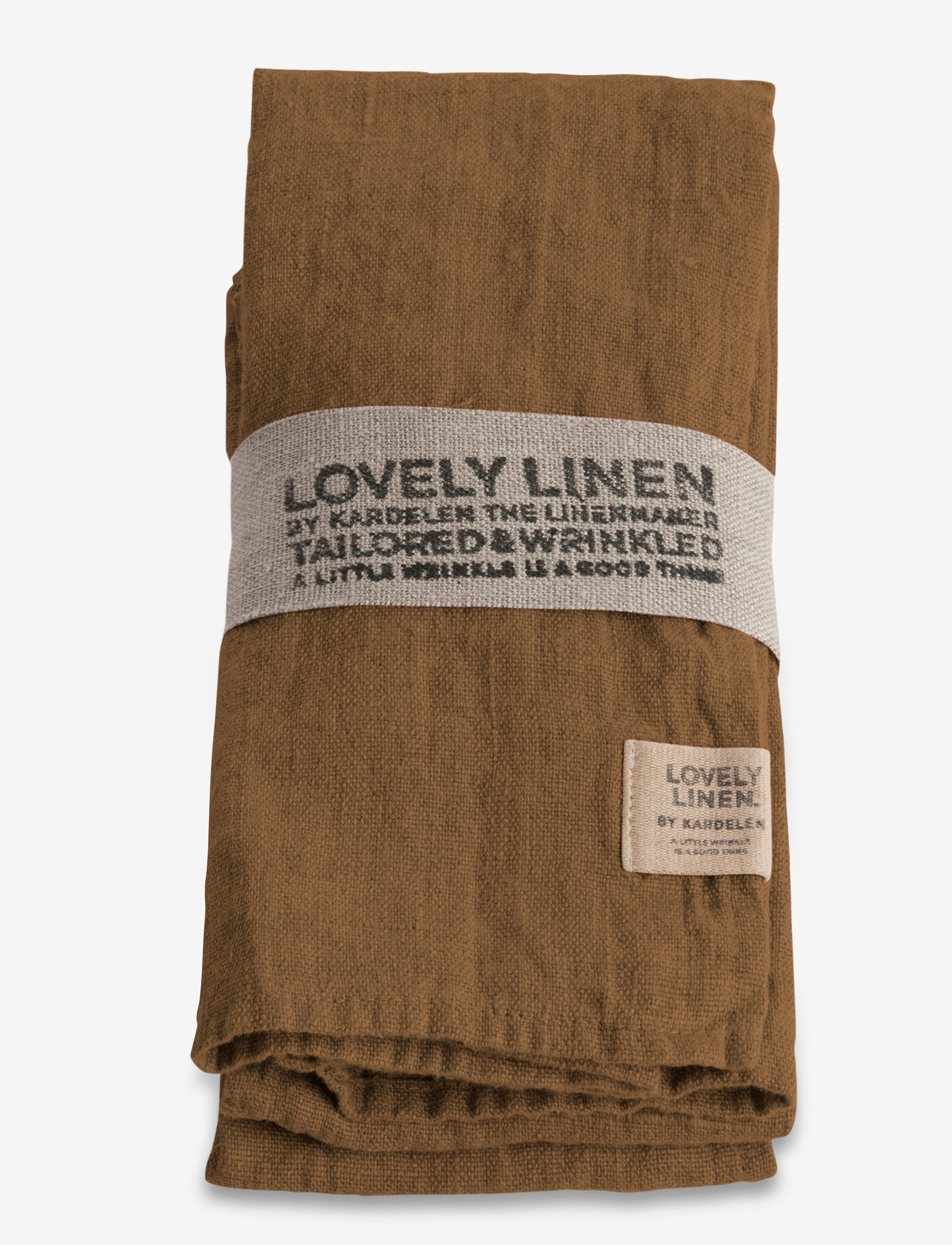 LOVELY LINEN Lovely Serviette (4-Pack) Braun - 45X45 - Unisex