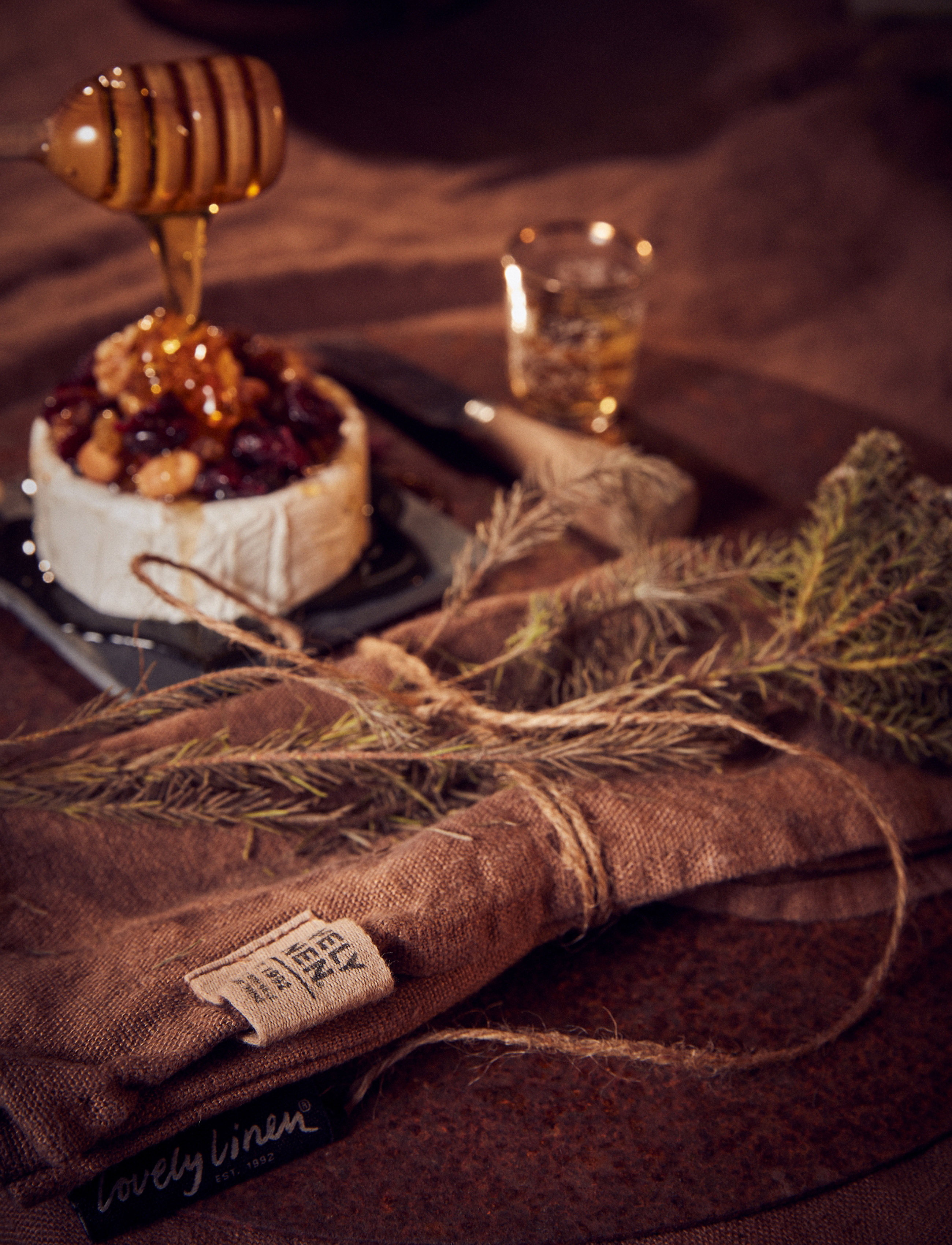 Lovely Linen Lovely Napkin (4-Pack), 45X45, Brown, Servietter > Stofservietter, Unisex