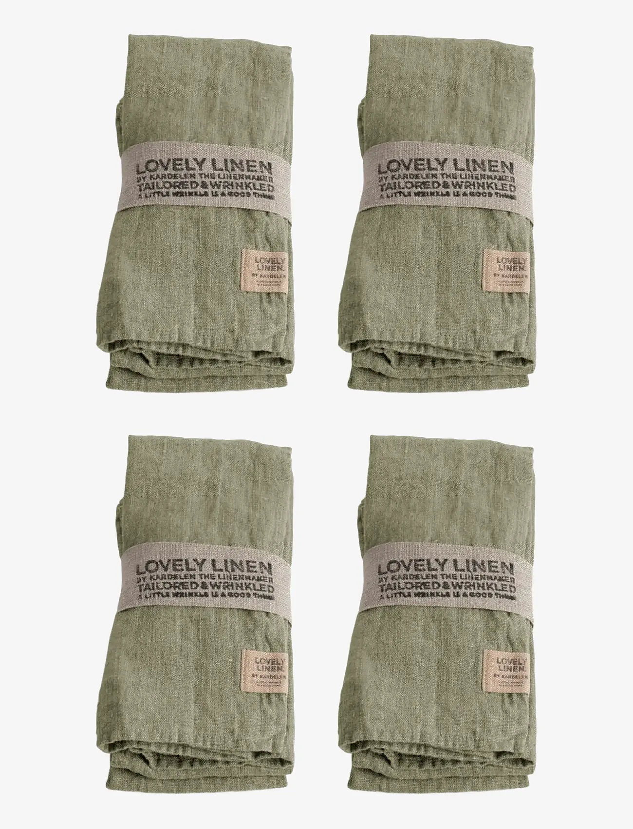 Lovely Linen - LOVELY NAPKIN (4-PACK) - stofservietter - avocado - 0