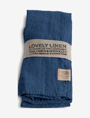 Lovely Linen - LOVELY NAPKIN (4-PACK) - linased ja puuvillased salvrätikud - denim blue - 0
