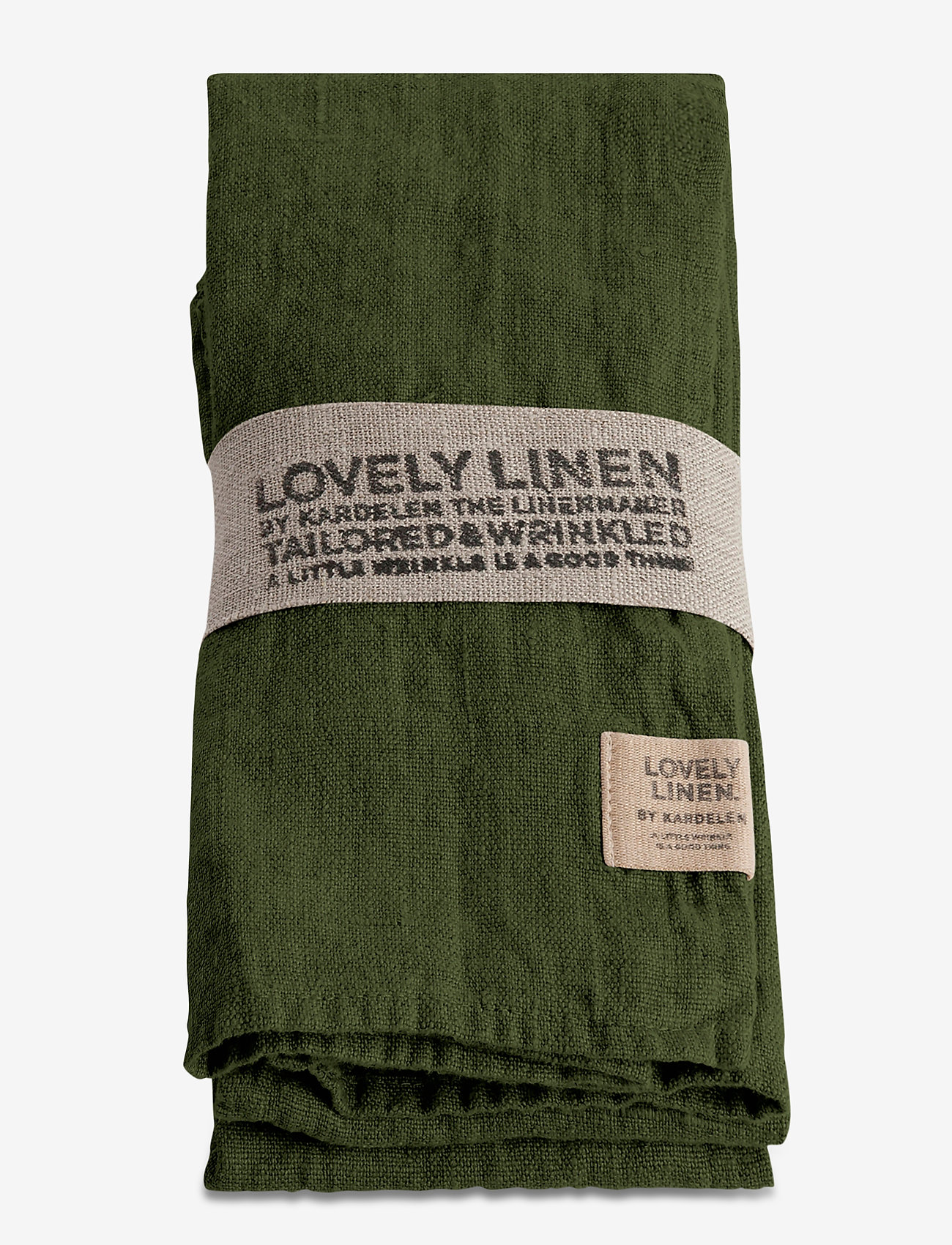 Lovely Linen - LOVELY NAPKIN (4-PACK) - linen- & cotton napkins - jeep green - 1