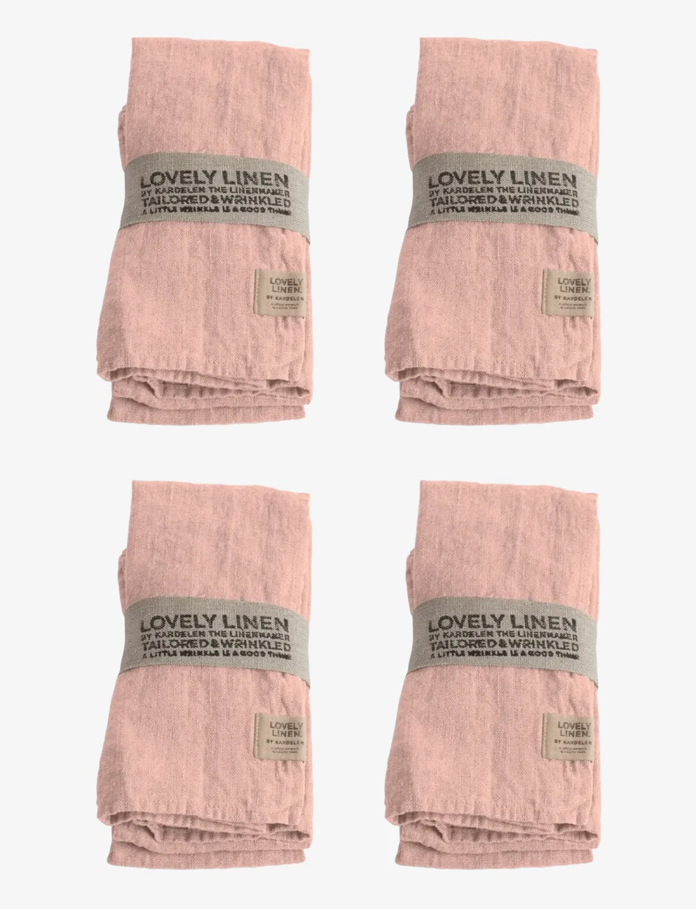 Lovely Linen - LOVELY NAPKIN (4-PACK) - stofservietter - litchi - 0